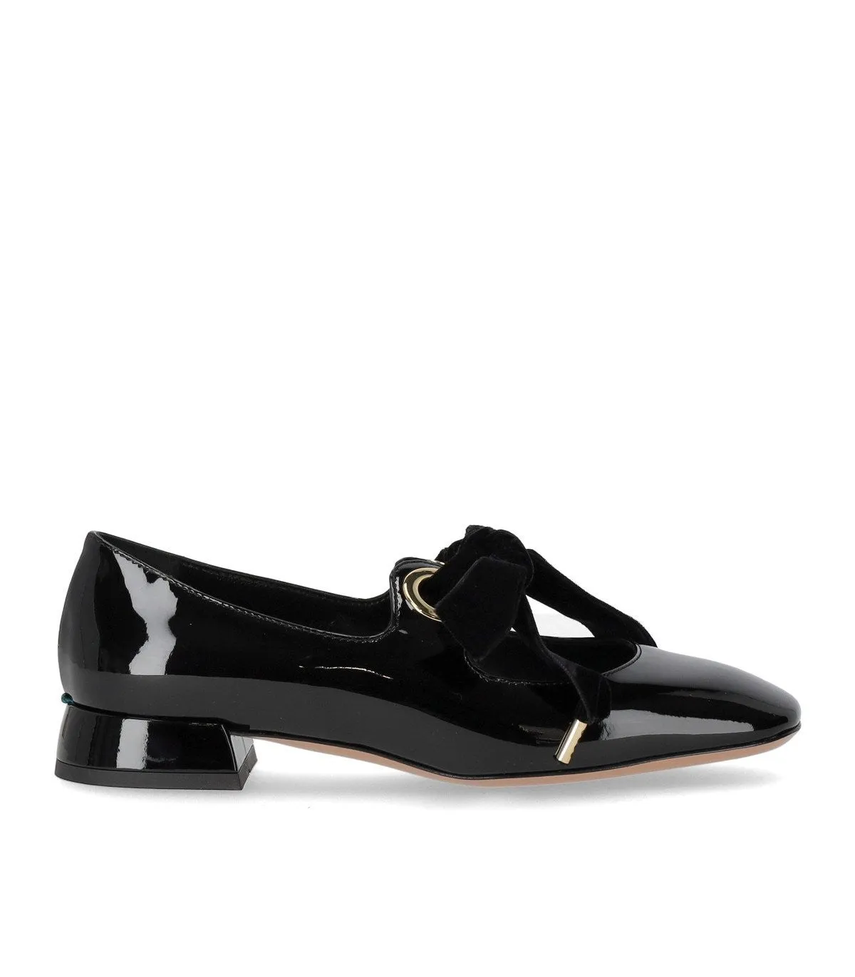 A.Bocca Mary Jane Black Ballet Flat With Bow