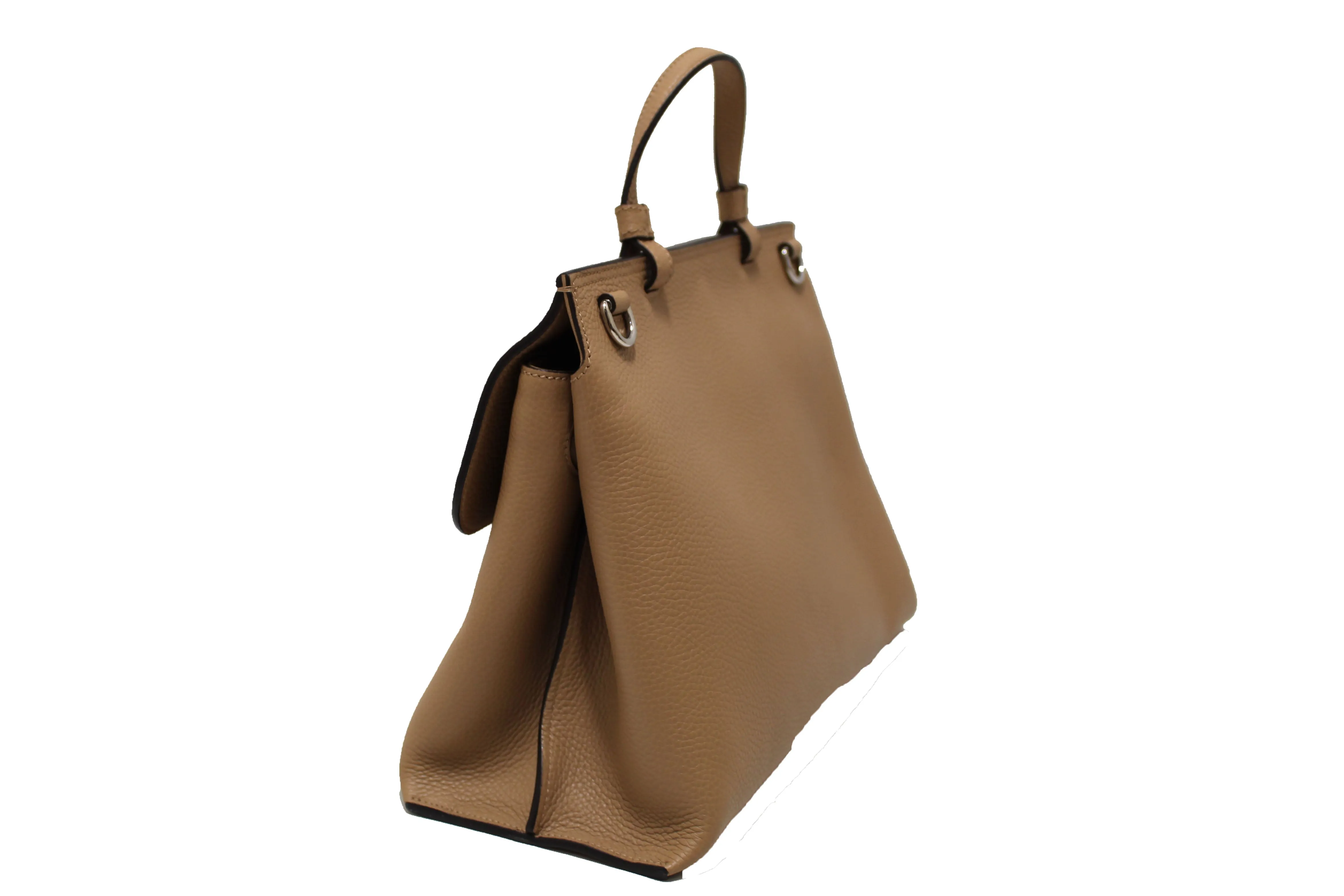 Authentic Gucci Daily Top Handle Bamboo Caramel Handbag