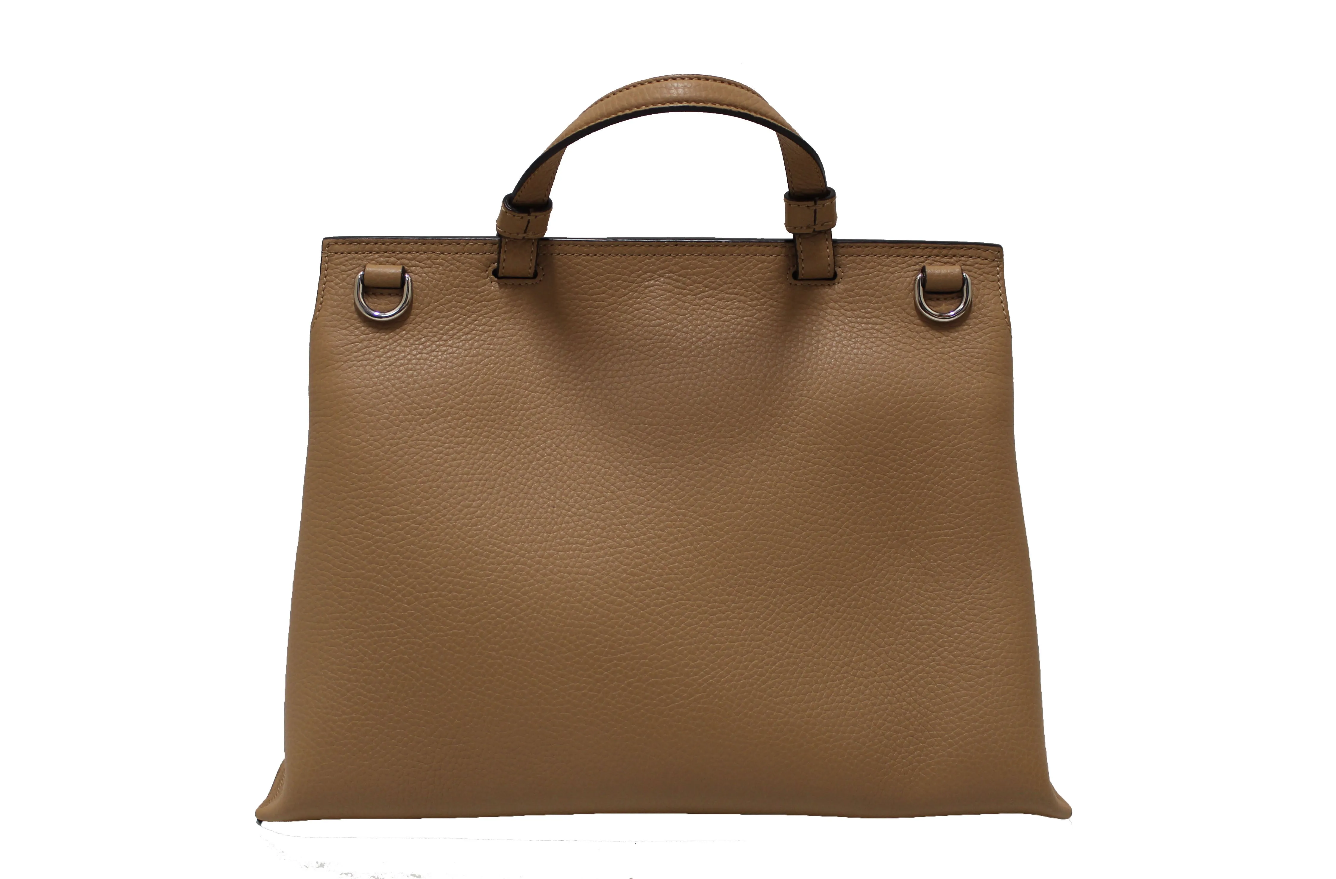 Authentic Gucci Daily Top Handle Bamboo Caramel Handbag