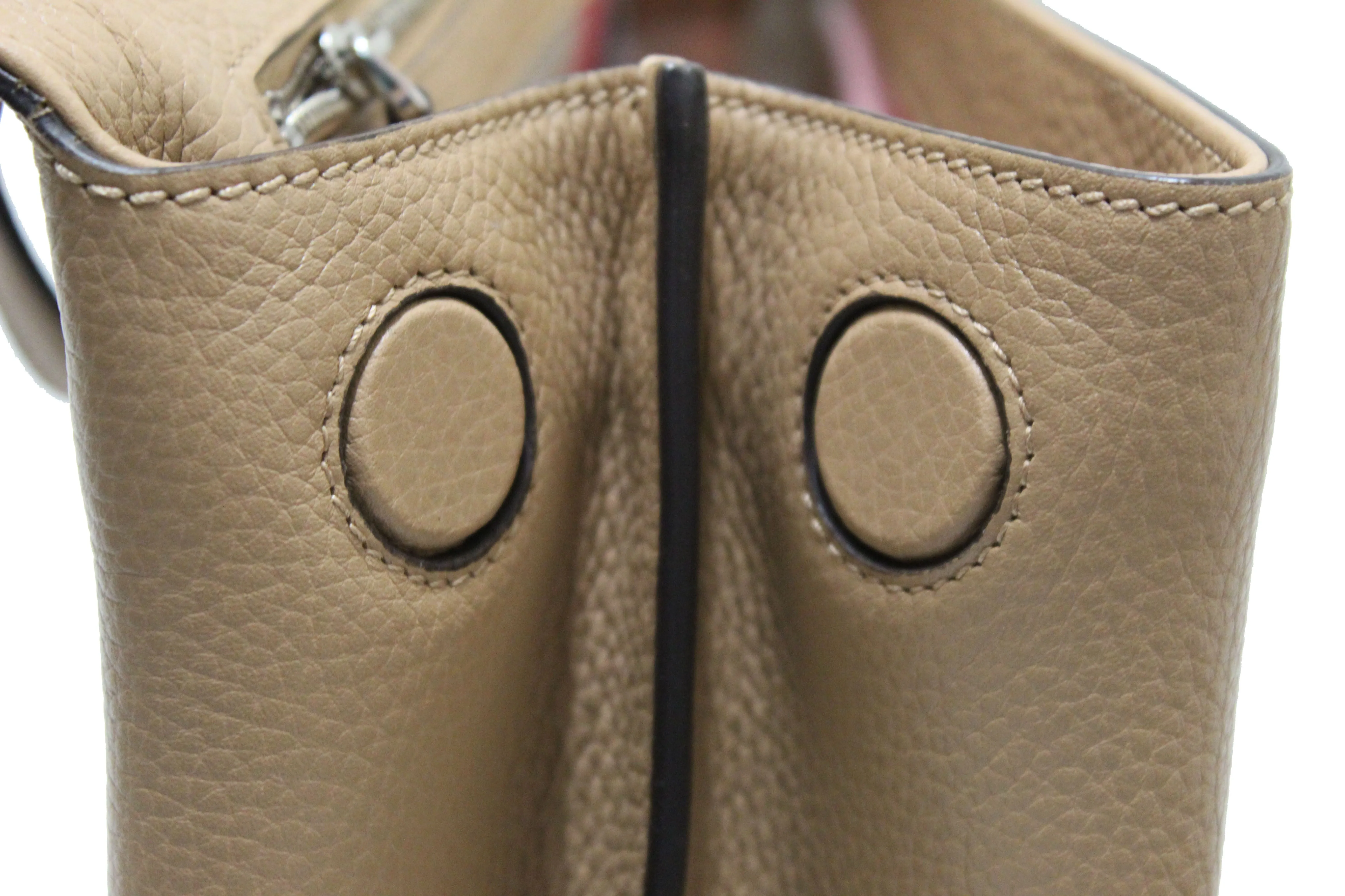 Authentic Gucci Daily Top Handle Bamboo Caramel Handbag