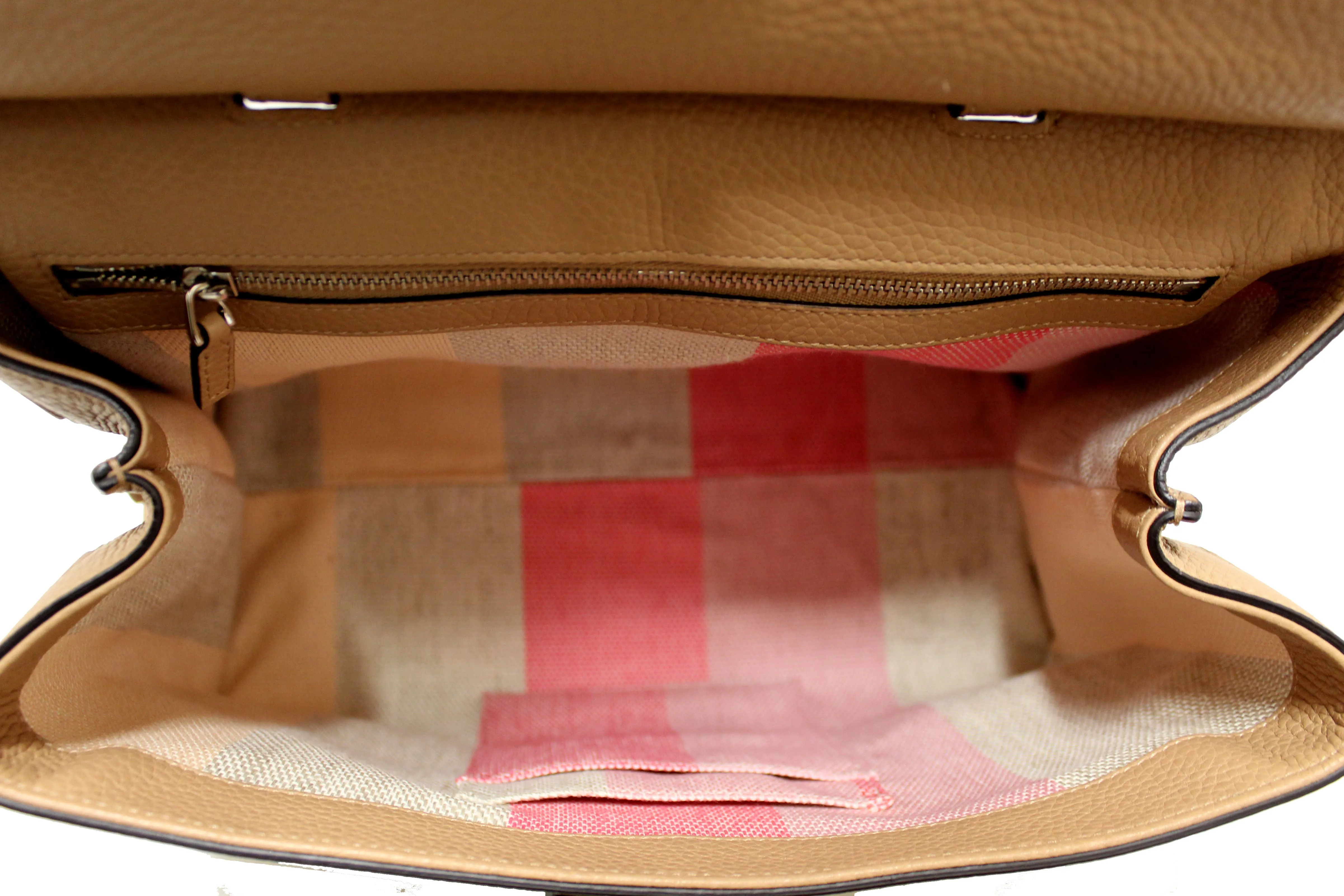 Authentic Gucci Daily Top Handle Bamboo Caramel Handbag