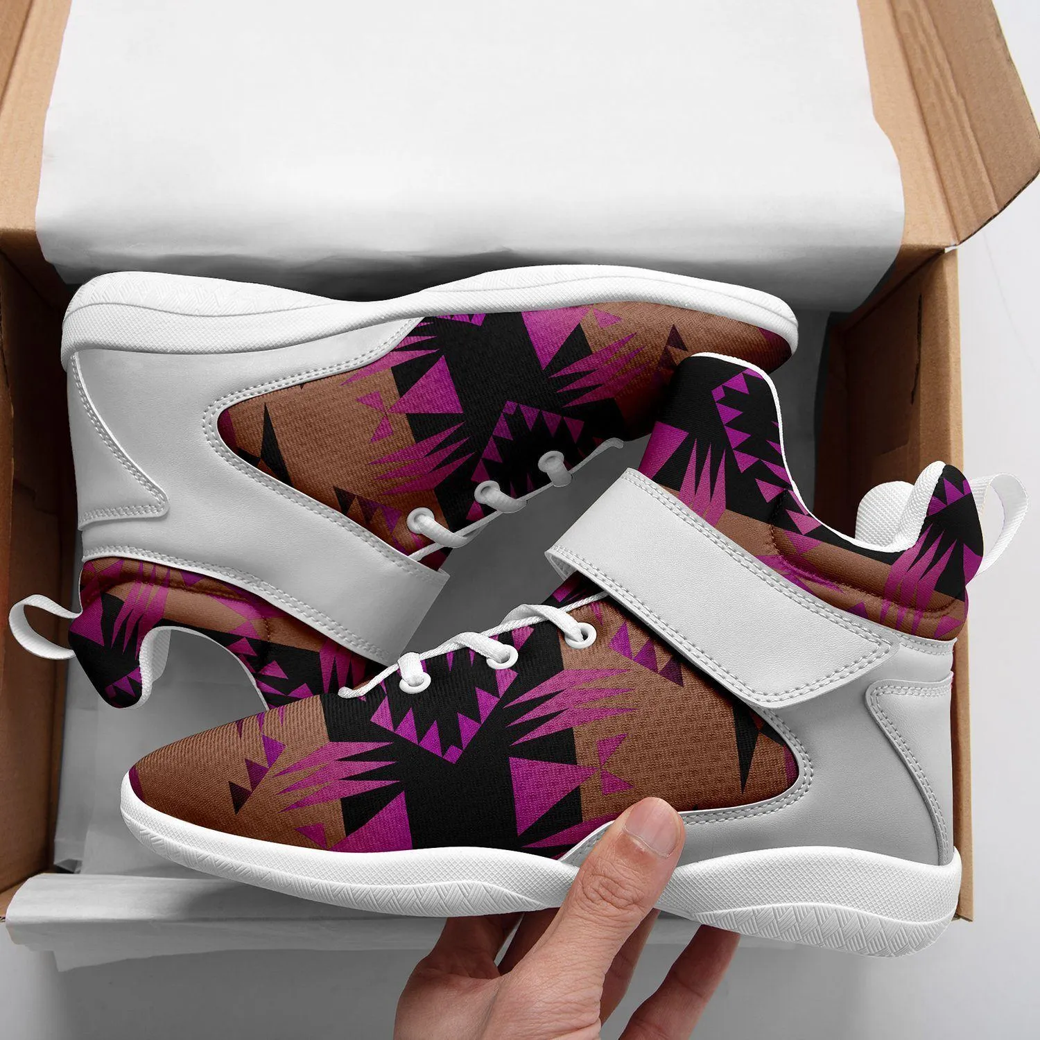 Between the Mountains Berry Kid's Ipottaa Basketball / Sport High Top Shoes