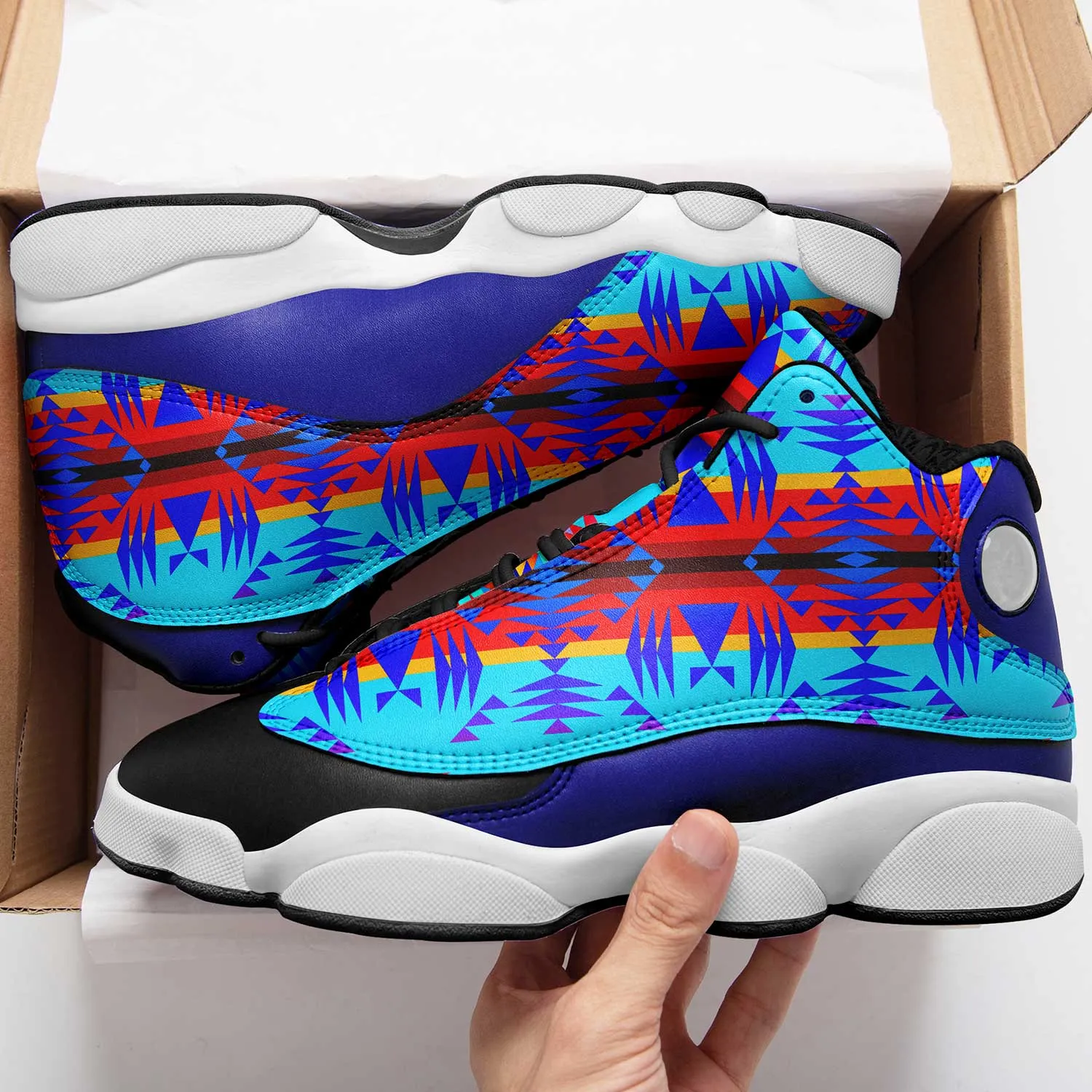 Between the Mountains Blue Isstsokini Athletic Shoes