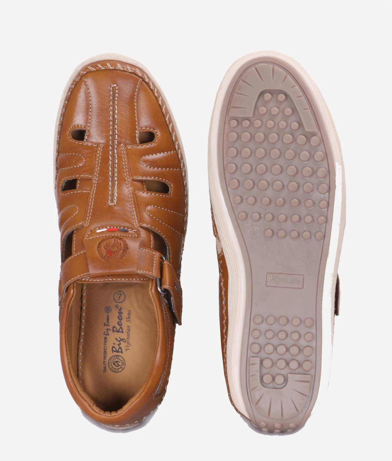 Big Boon Men's Roman Sandal Velcro Style Footwear