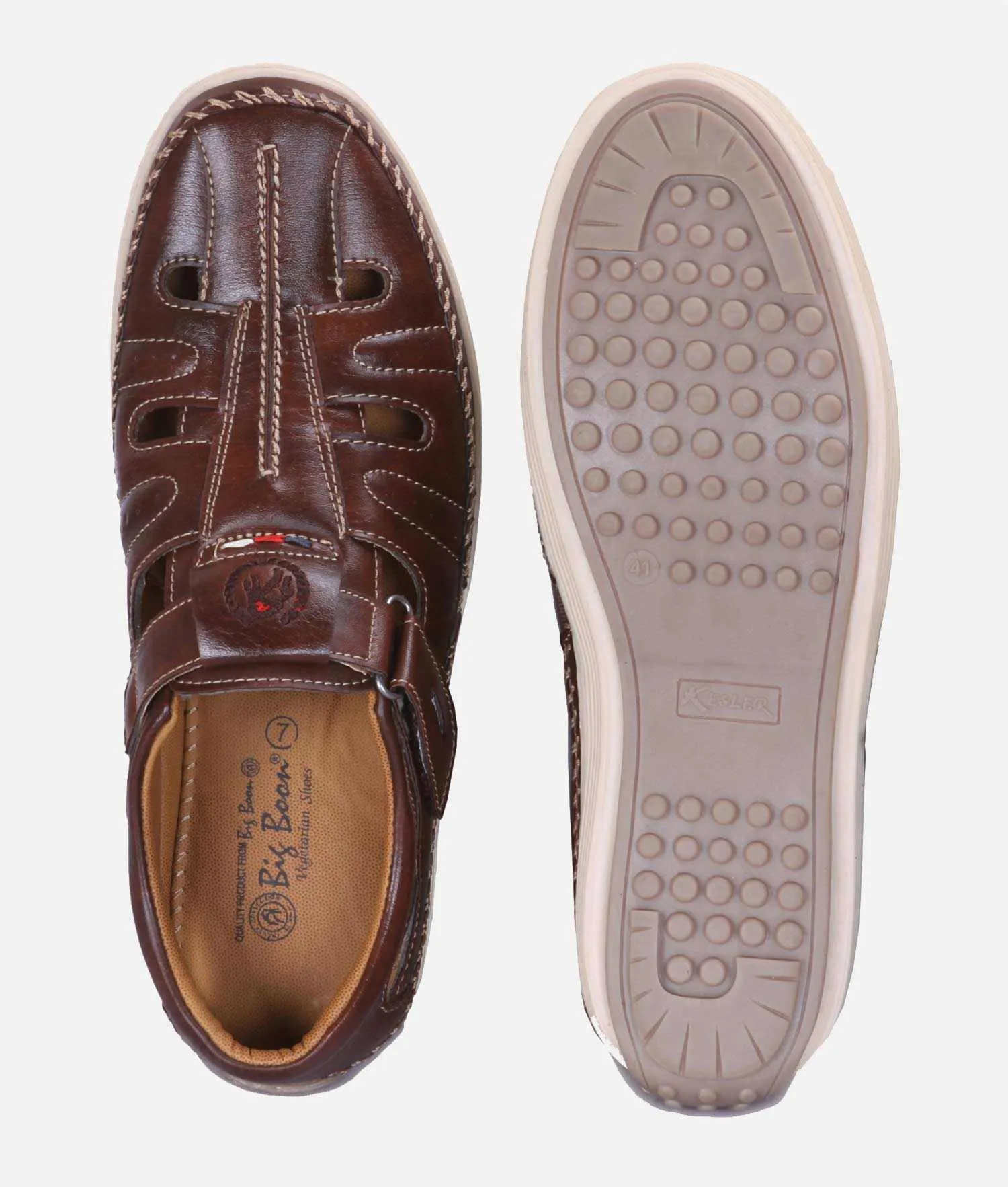 Big Boon Men's Roman Sandal Velcro Style Footwear