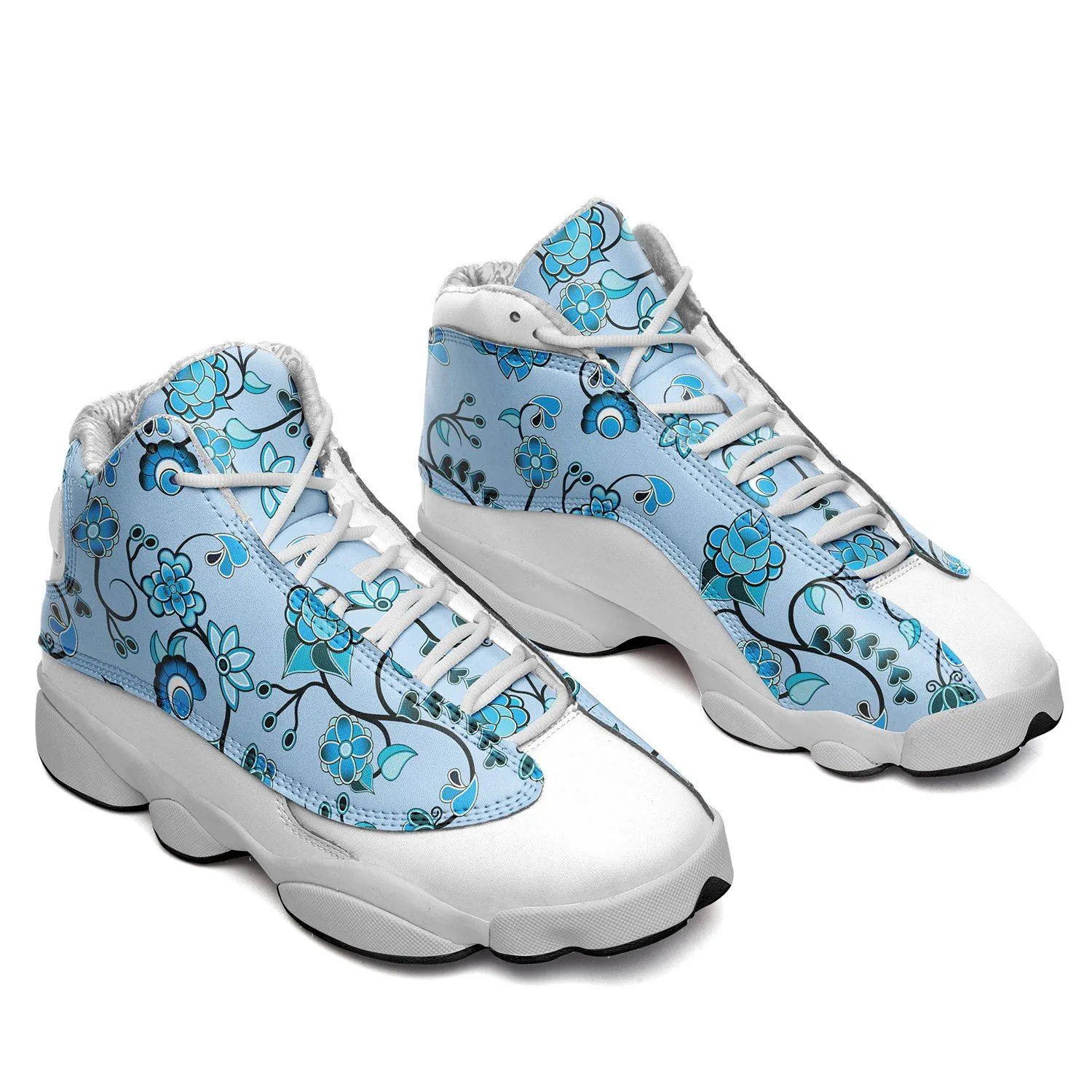 Blue Floral Amour Isstsokini Athletic Shoes