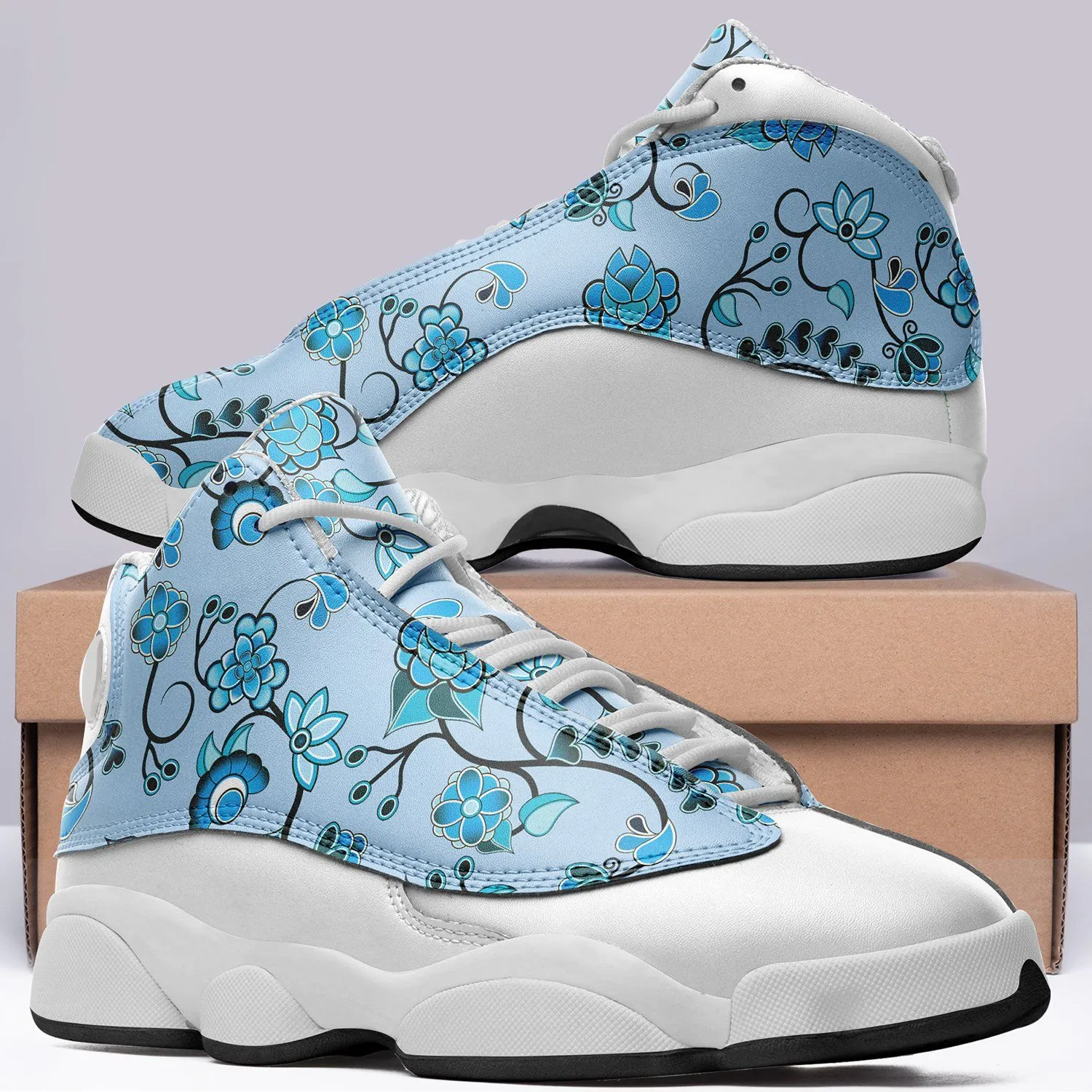 Blue Floral Amour Isstsokini Athletic Shoes