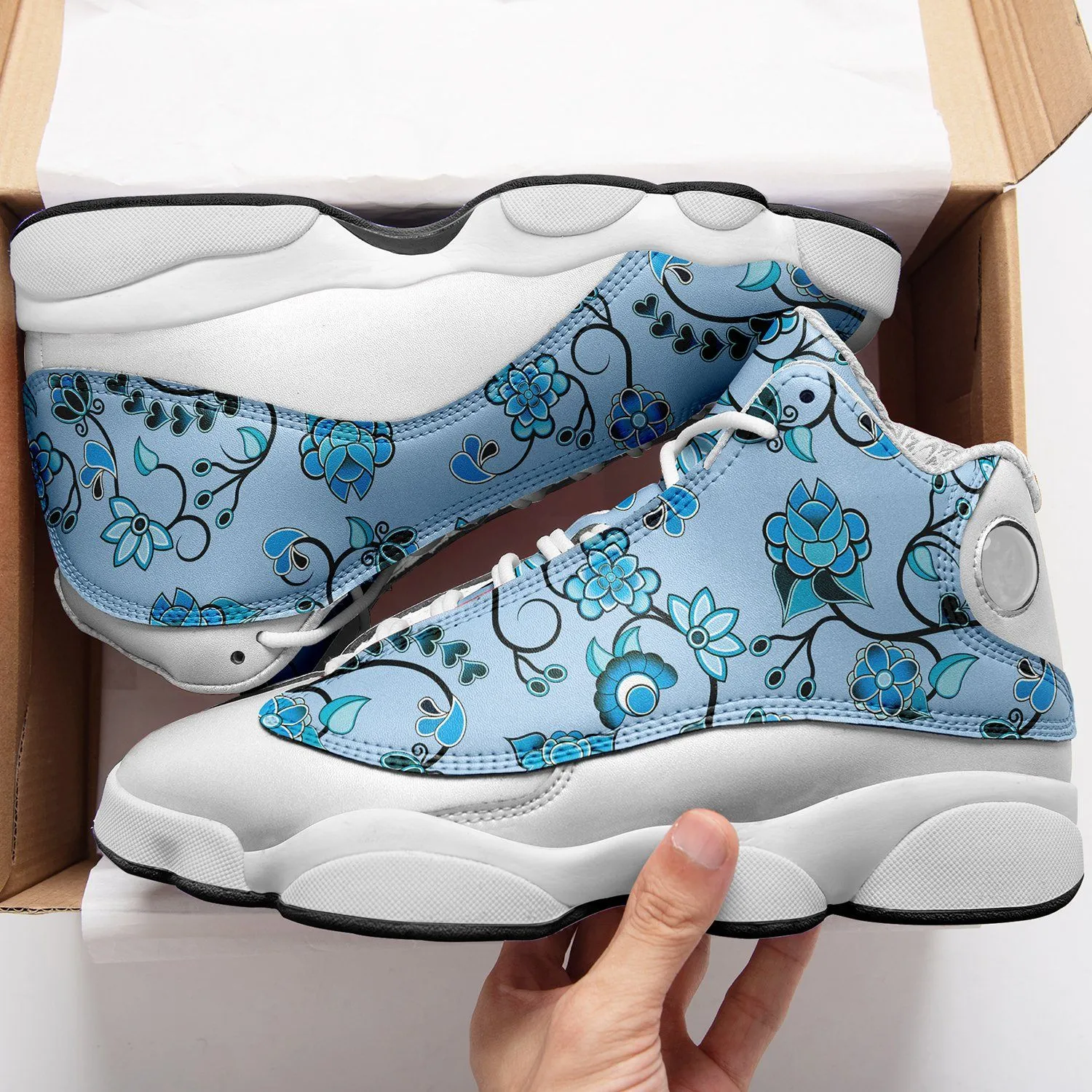 Blue Floral Amour Isstsokini Athletic Shoes