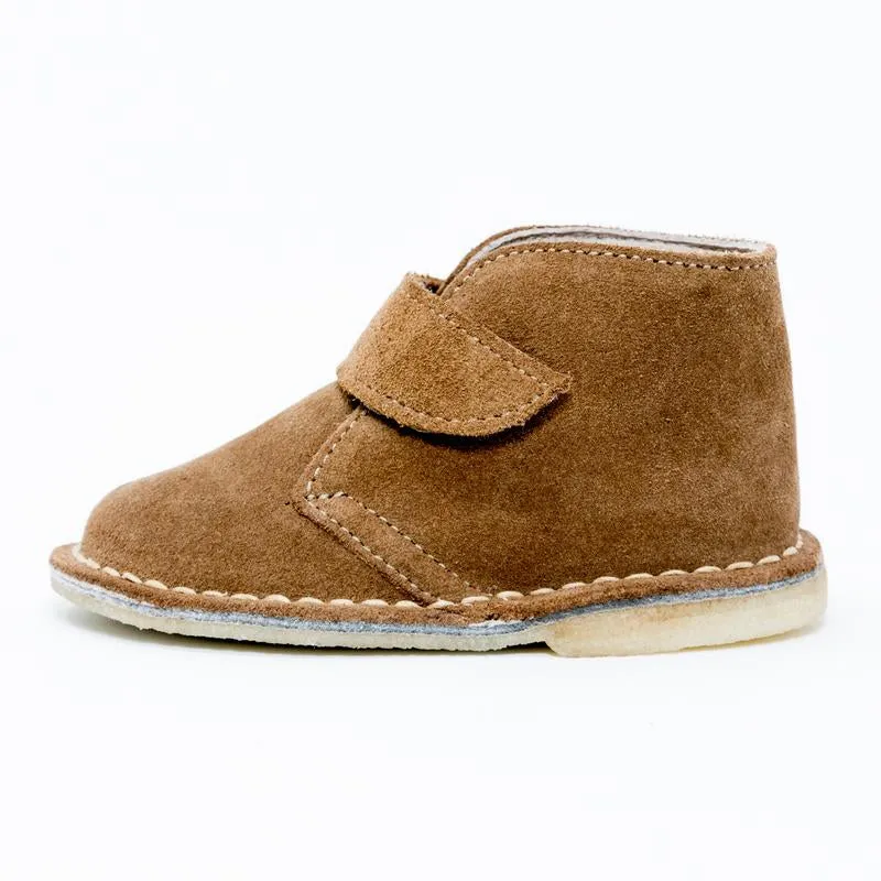 Botas Desert Niño Velcro Almendra