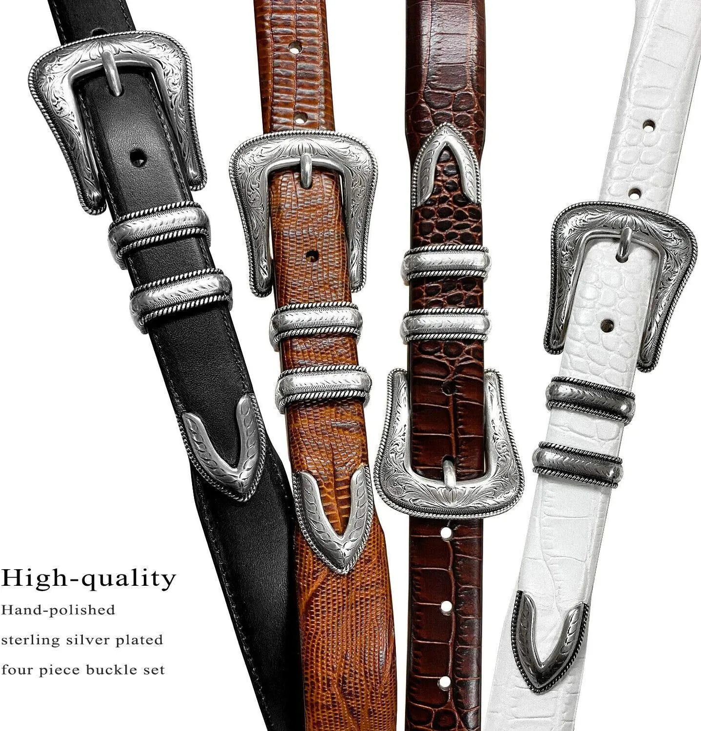 Brenton Genuine Full-Grain Cowhide Leather Dress Belt 1-1/8"(30mm) taper down to 1"(25mm) wide or Belt Strap only