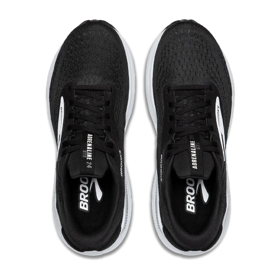 Brooks Men's Adrenaline GTS 24 D Width Black/White
