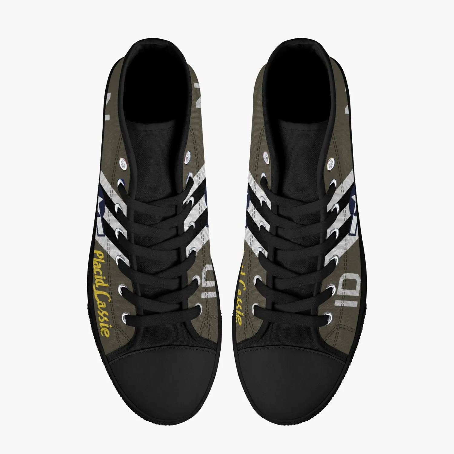 C-47 "Placid Lassie" High Top Canvas Shoes