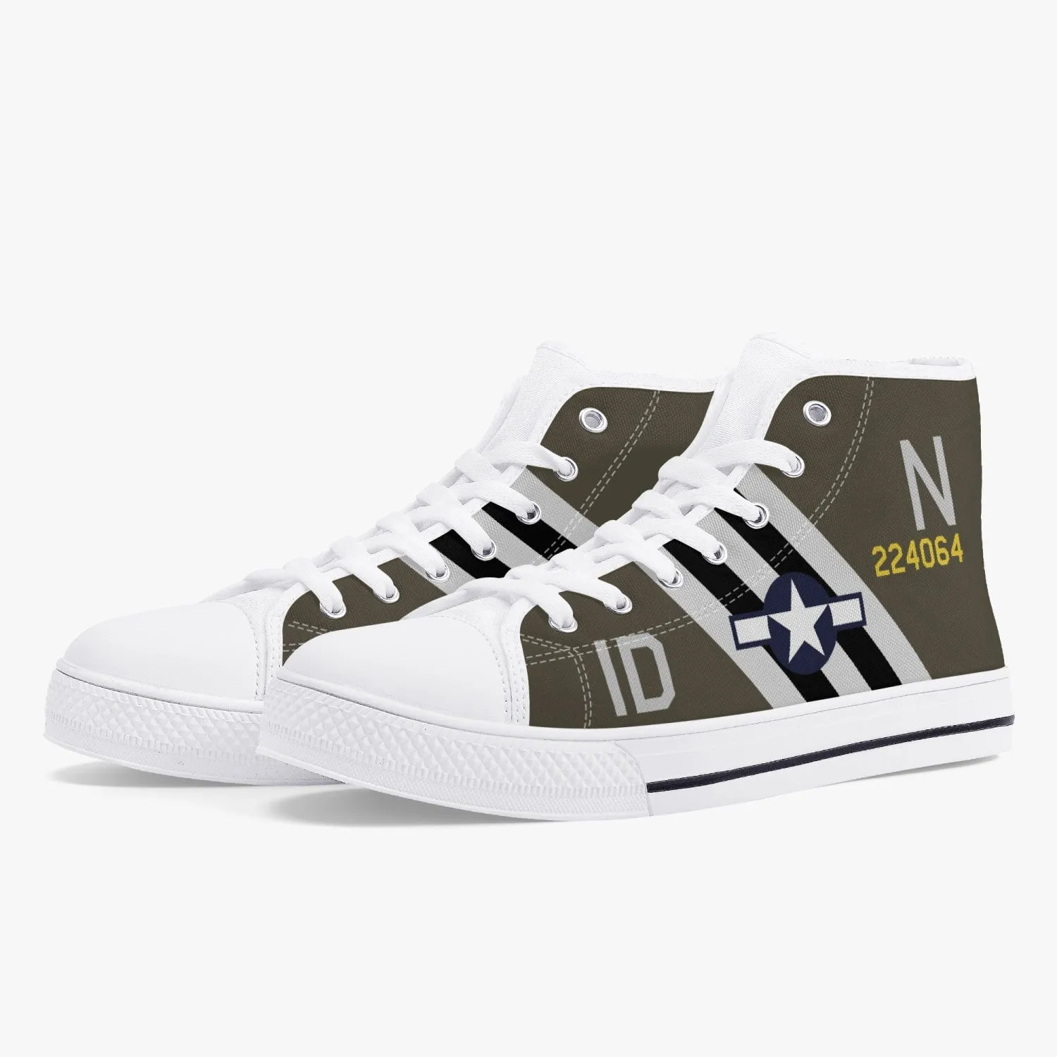 C-47 "Placid Lassie" High Top Canvas Shoes