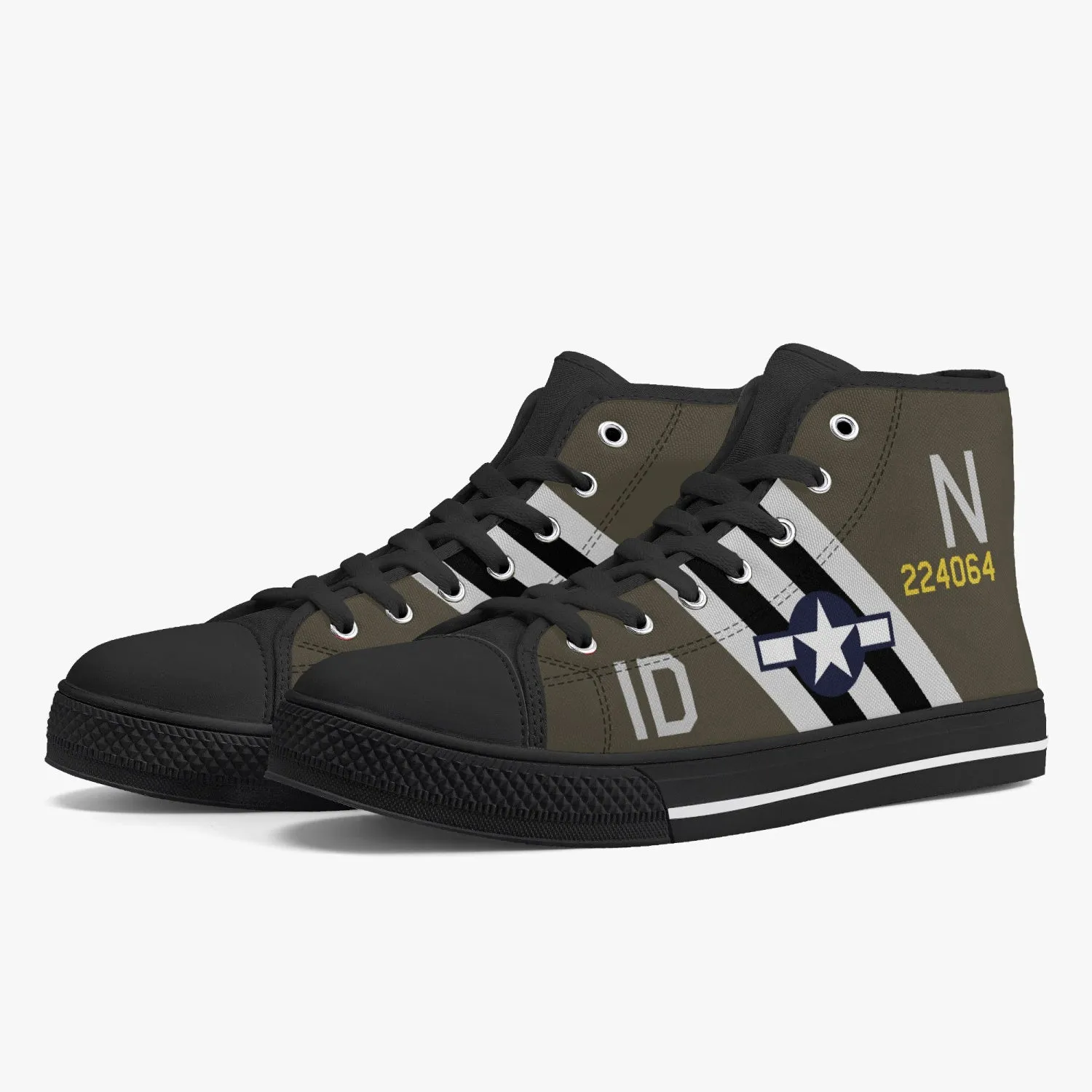 C-47 "Placid Lassie" High Top Canvas Shoes