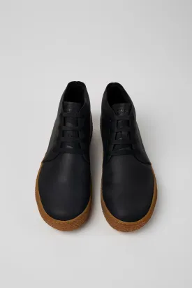 Camper Men's K300467 Peu Terreno Leather Desert Boots Black