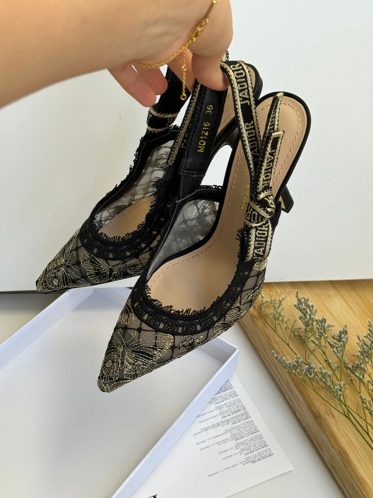 CD Black J'Adior Slingback Pump For Women