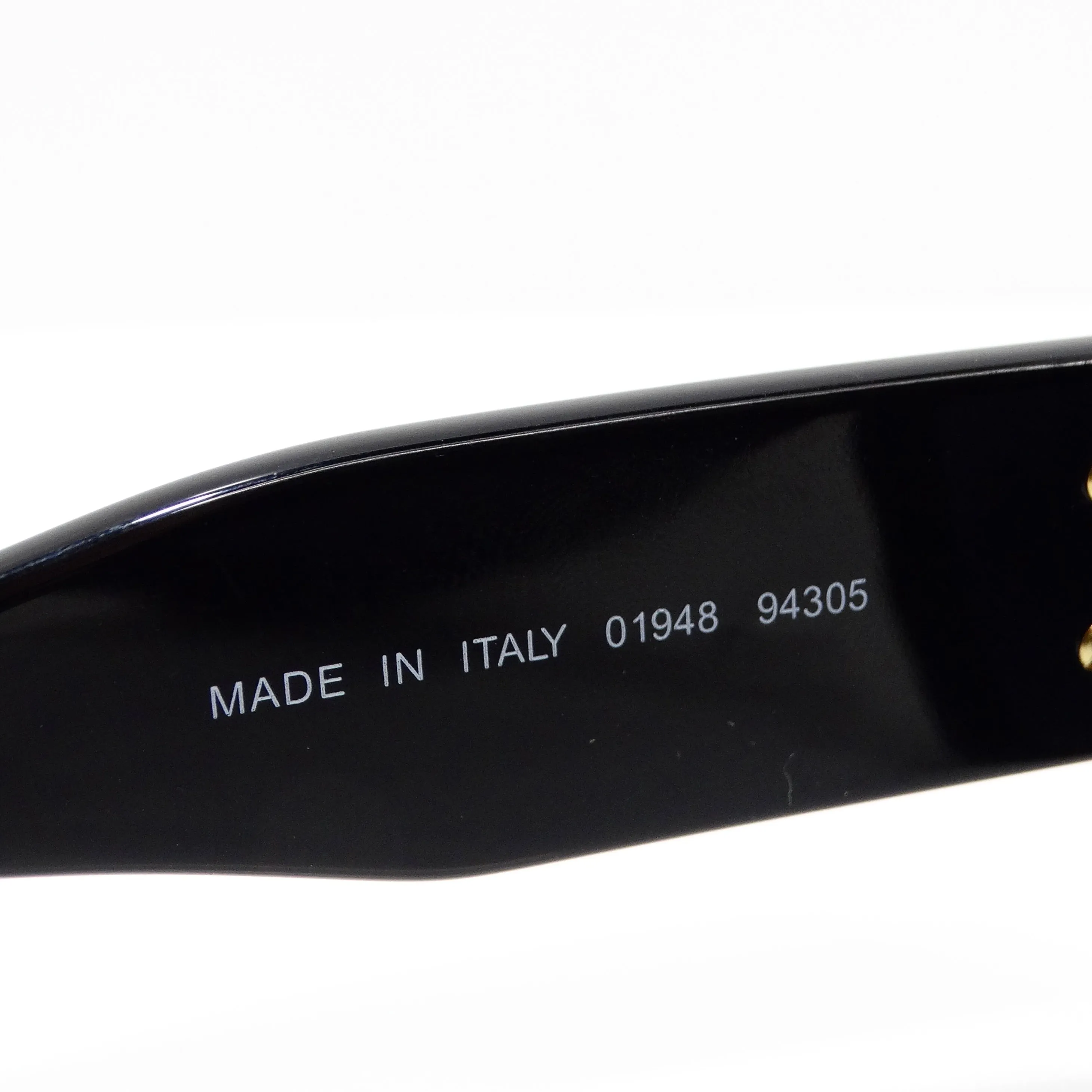 Chanel 1993 Black CC Logo Round Lens Sunglasses