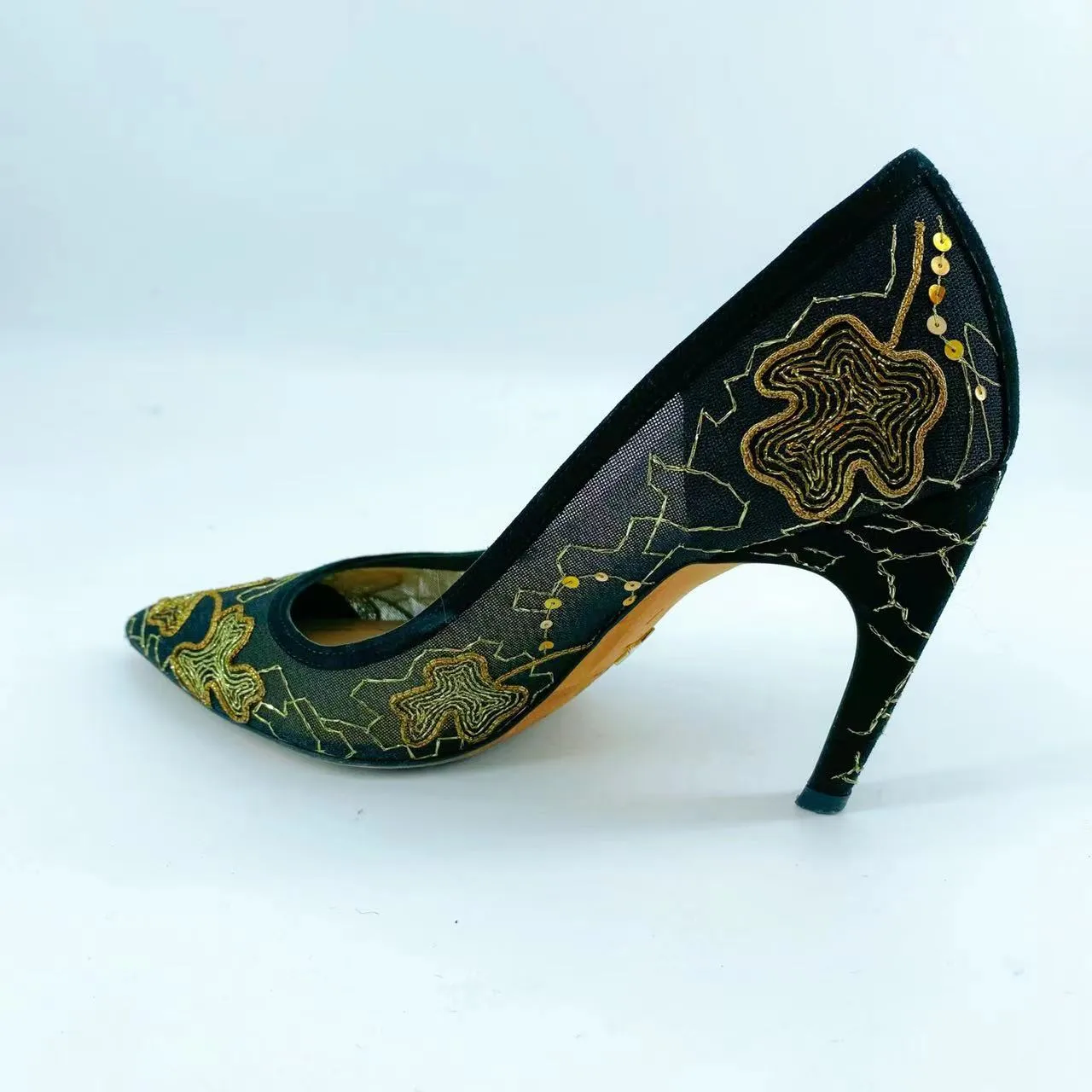 Christian Dior embroidered high heels