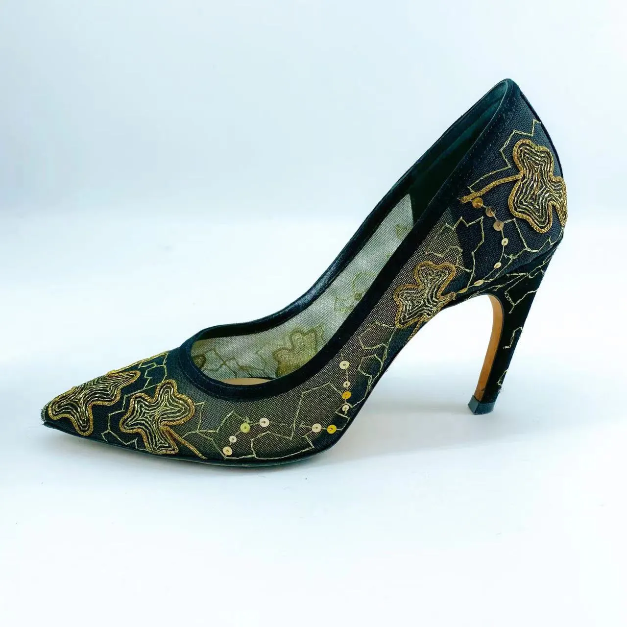 Christian Dior embroidered high heels
