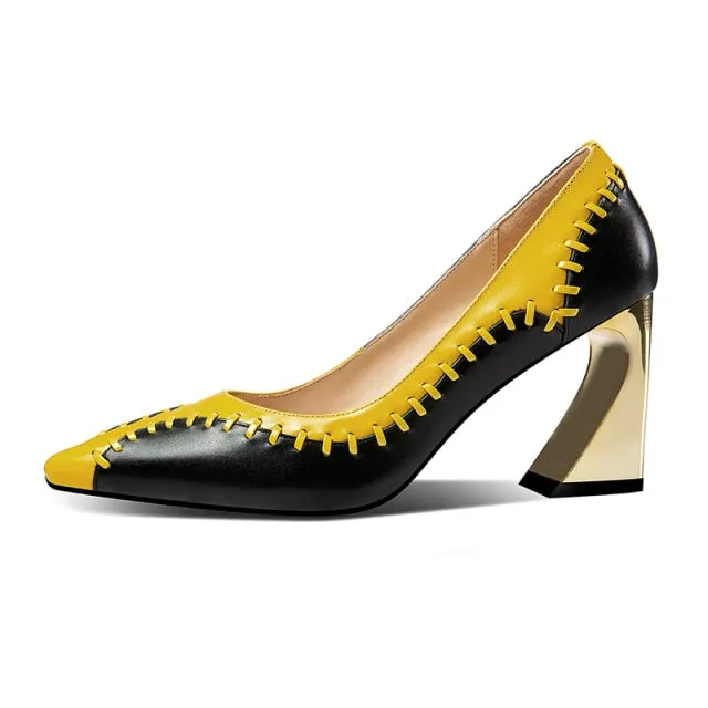 Cow Leather Pumps