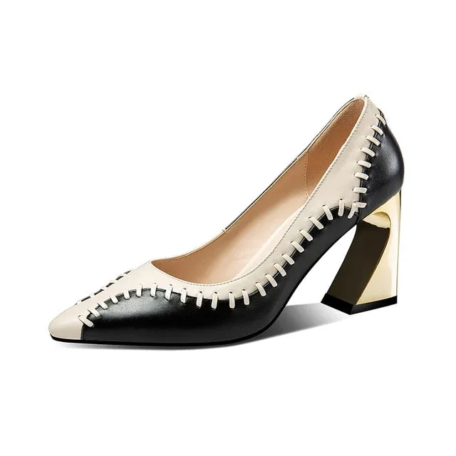 Cow Leather Pumps