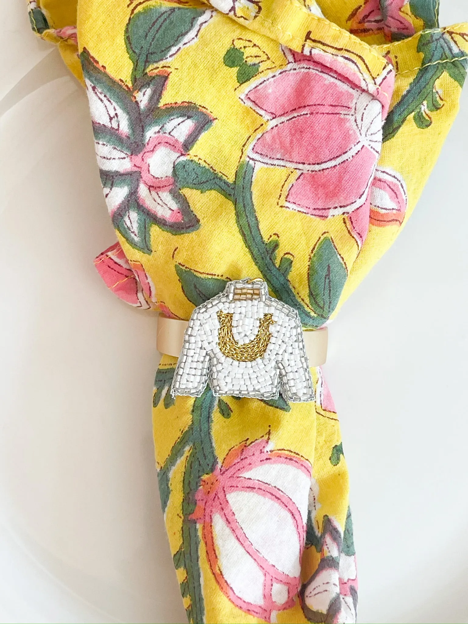 Derby Custom Beaded Napkin Rings
