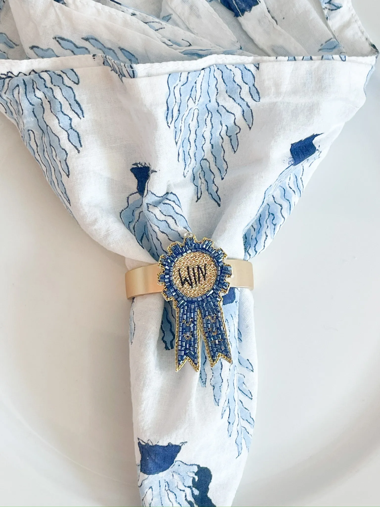 Derby Custom Beaded Napkin Rings