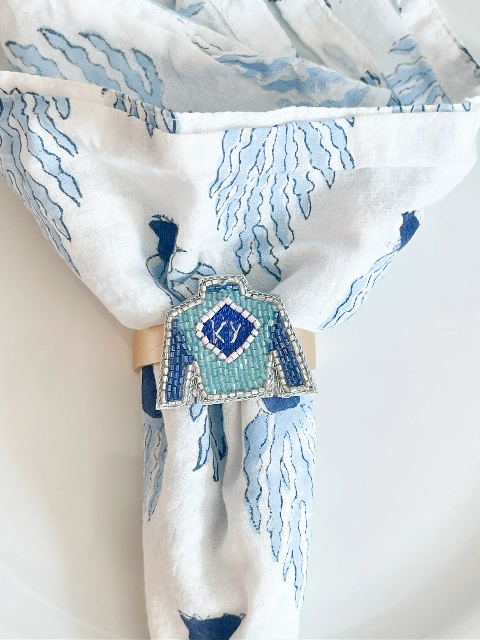 Derby Custom Beaded Napkin Rings