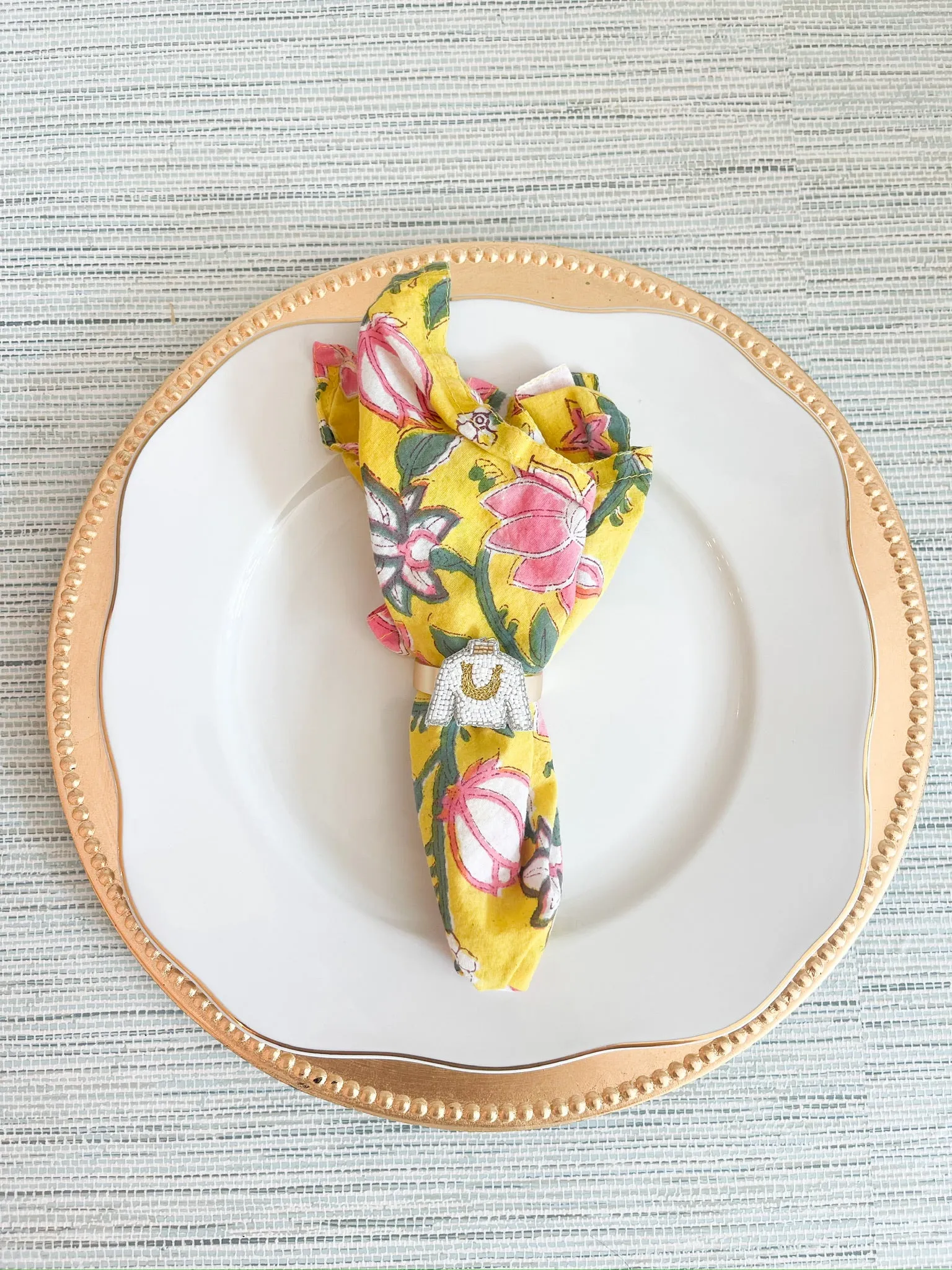 Derby Custom Beaded Napkin Rings