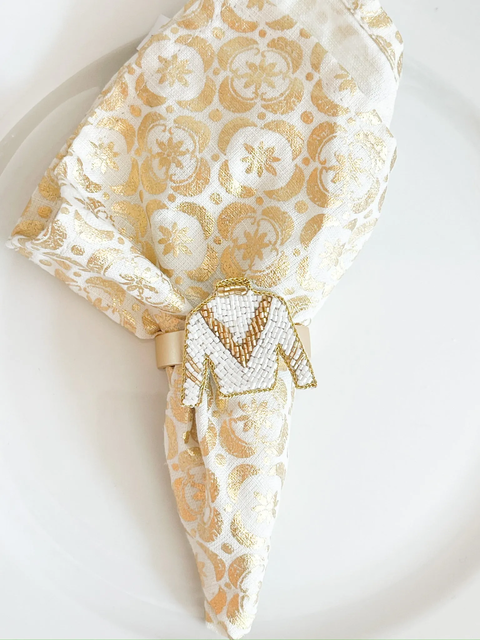 Derby Custom Beaded Napkin Rings