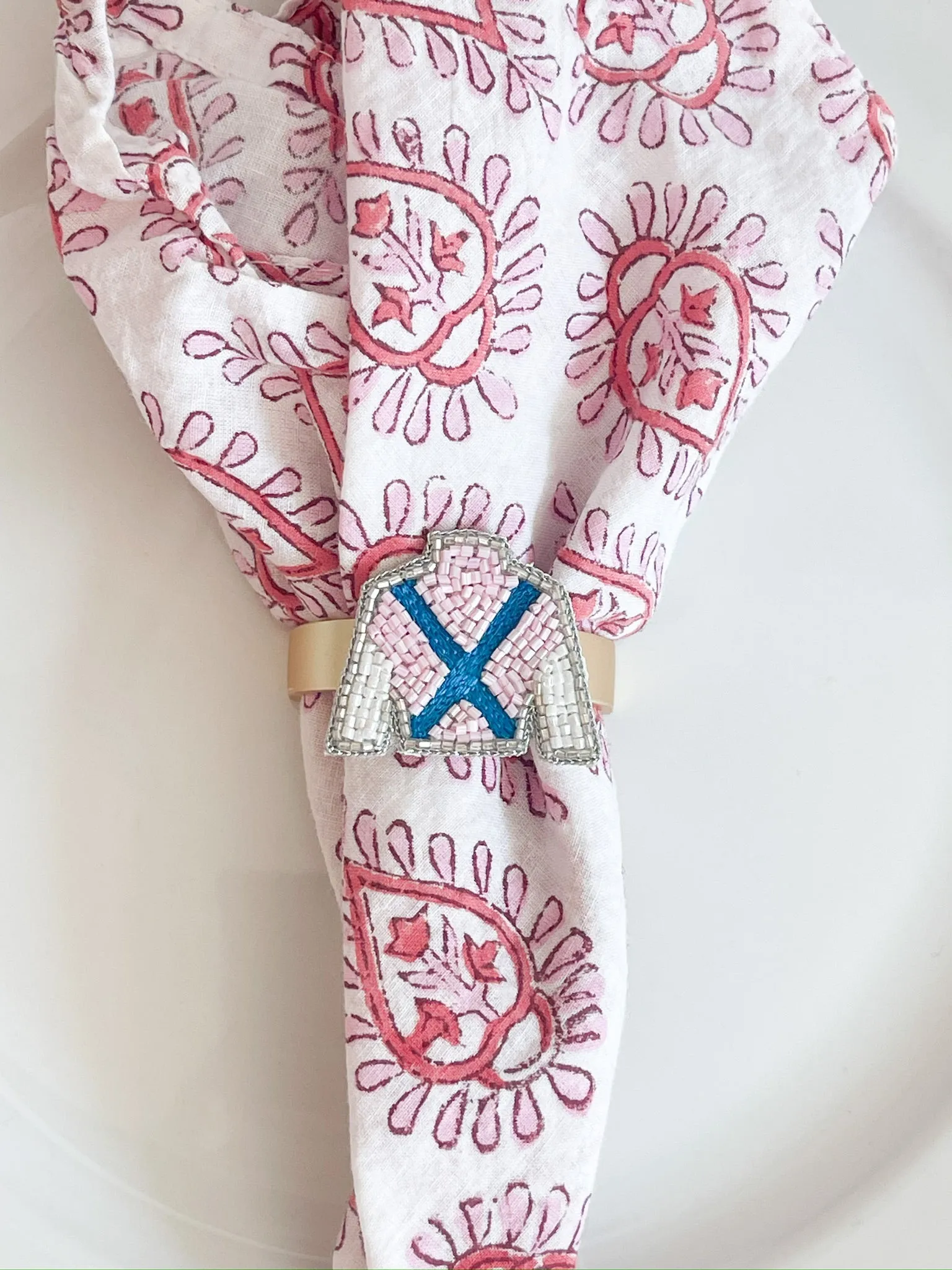 Derby Custom Beaded Napkin Rings