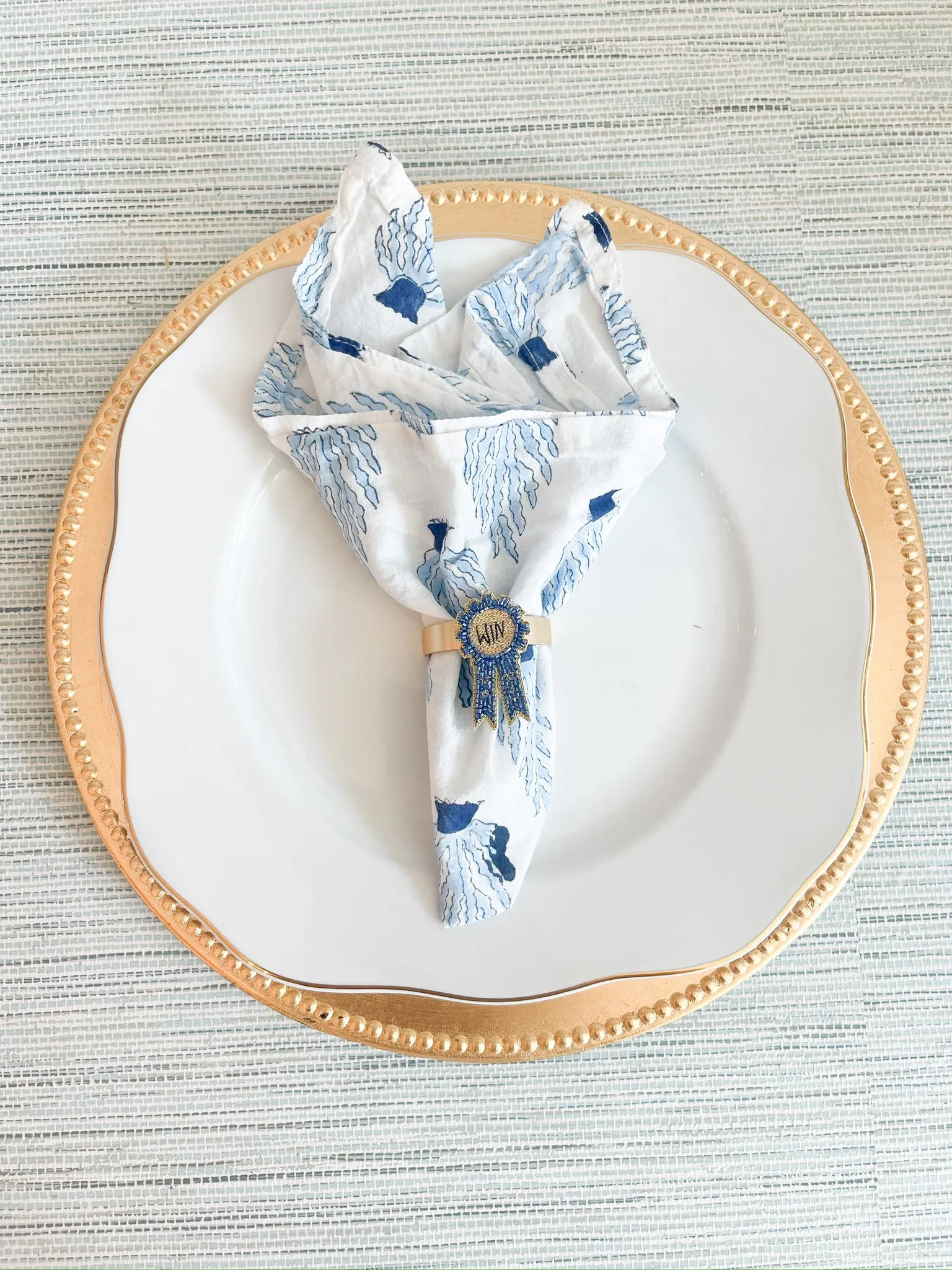 Derby Custom Beaded Napkin Rings