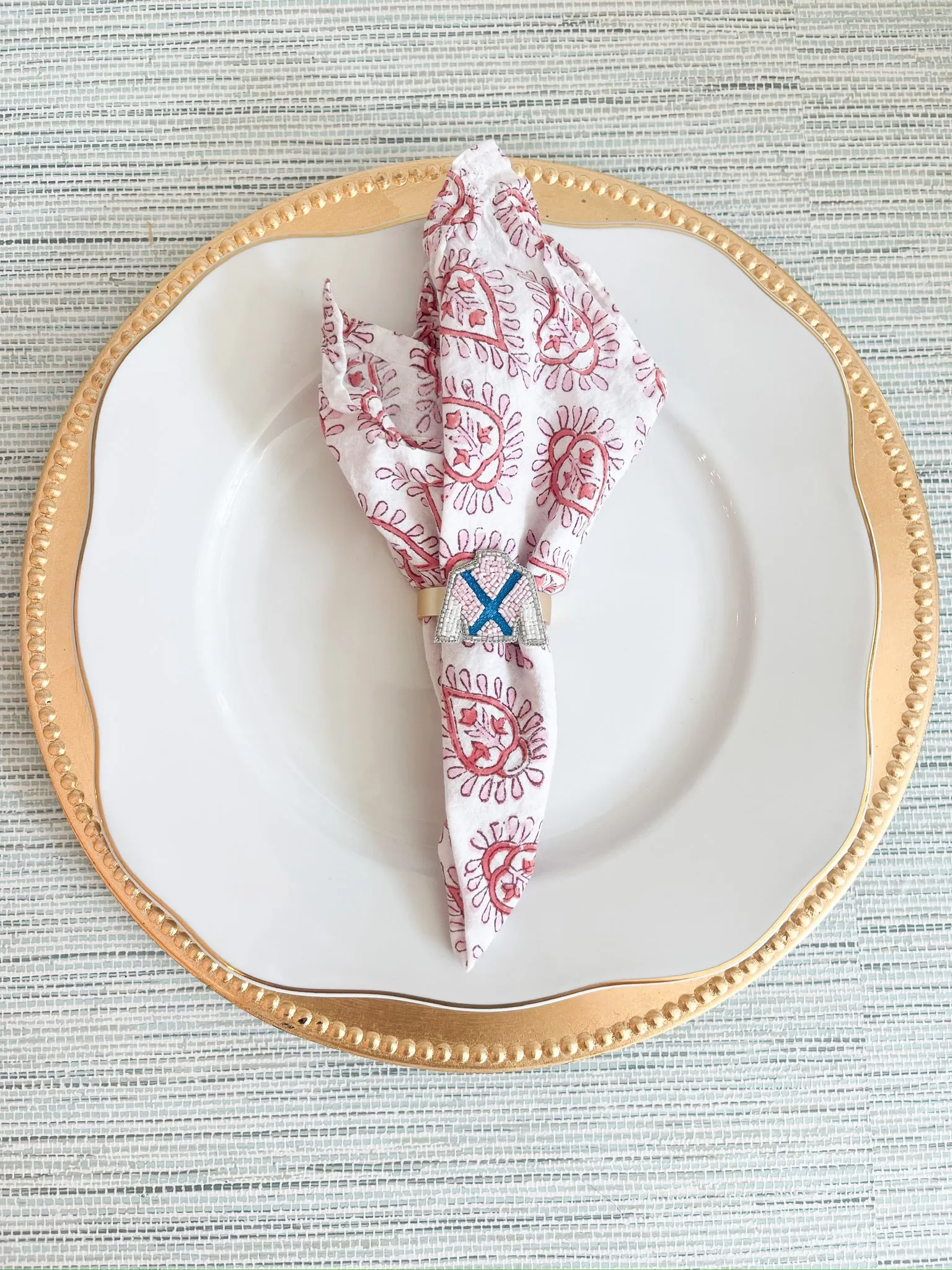 Derby Custom Beaded Napkin Rings