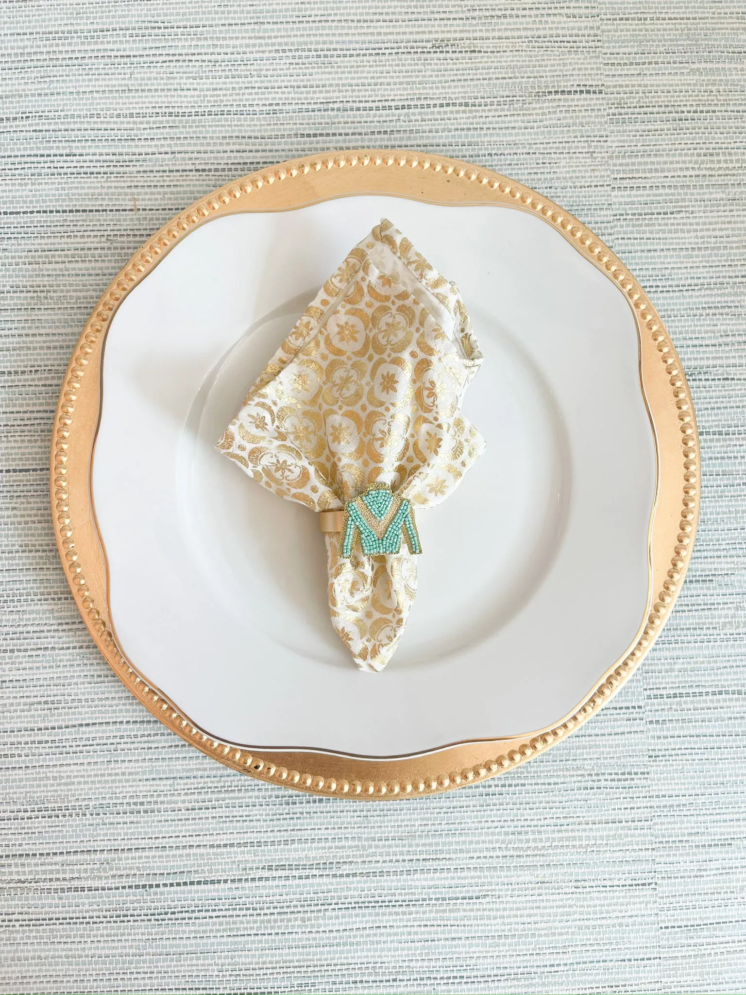 Derby Custom Beaded Napkin Rings
