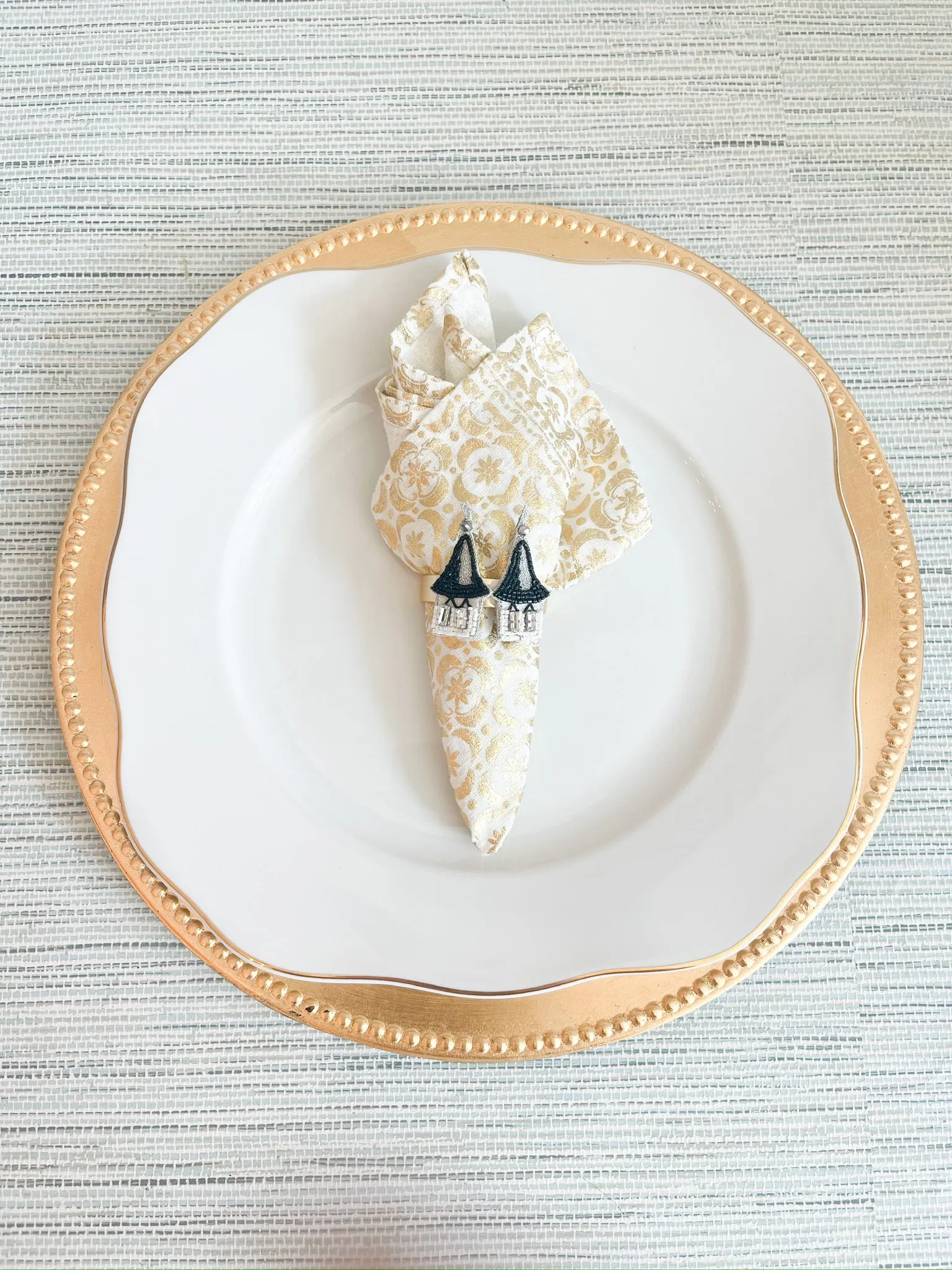 Derby Custom Beaded Napkin Rings