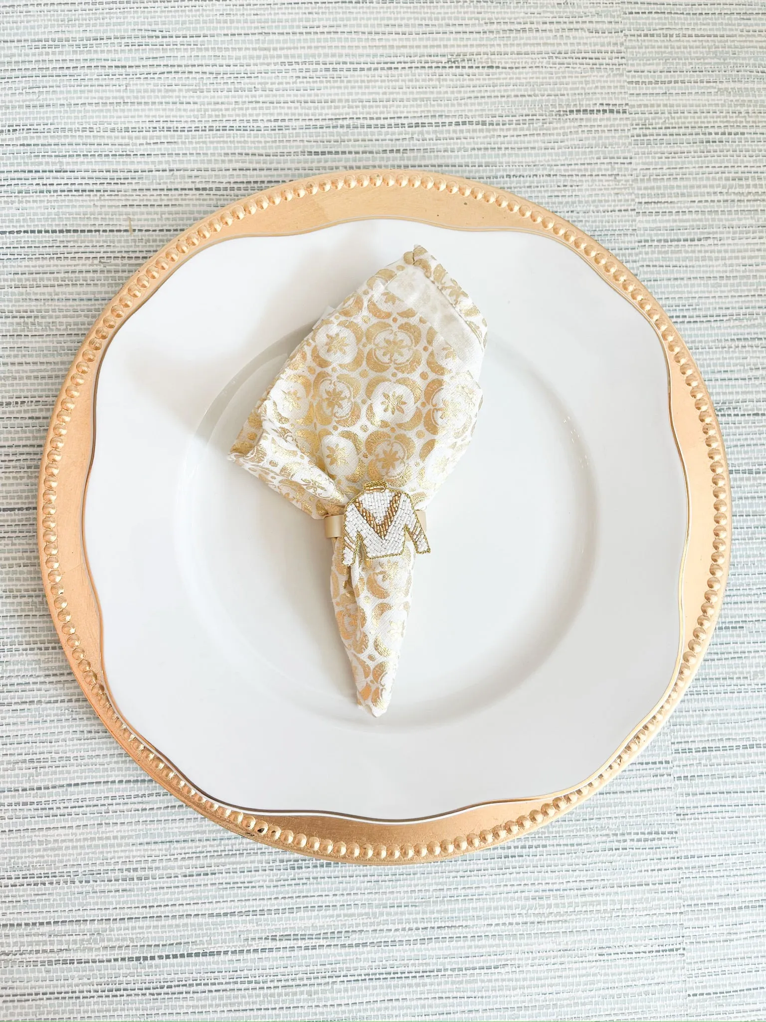 Derby Custom Beaded Napkin Rings