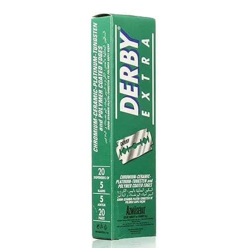 Derby Extra Double Edge Razor Blades 100pcs (20 Packets of 5)