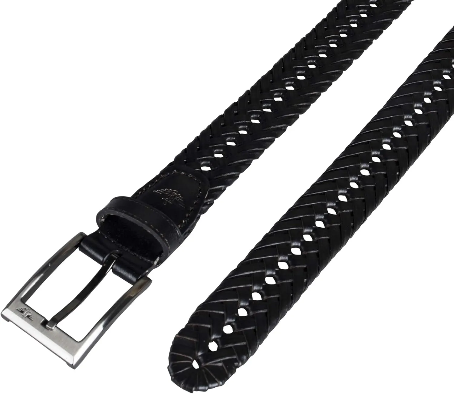 Dockers Men??s Leather Braided Fully Adjustable Belt