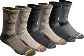 Eddie Bauer Men's Dura Dri Moisture Control 6-Pair Crew Socks