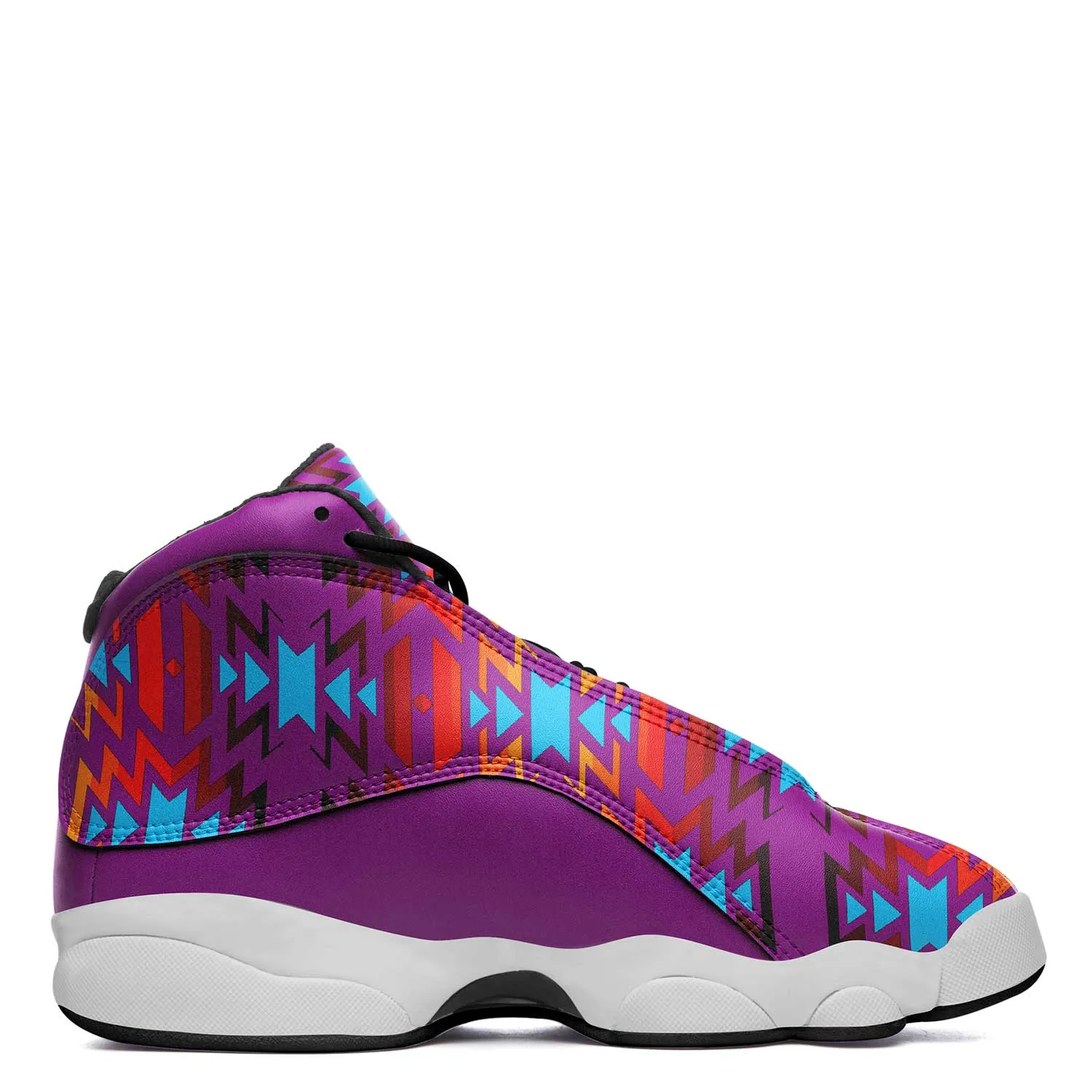 Fire Colors and Turquoise Purple Isstsokini Athletic Shoes