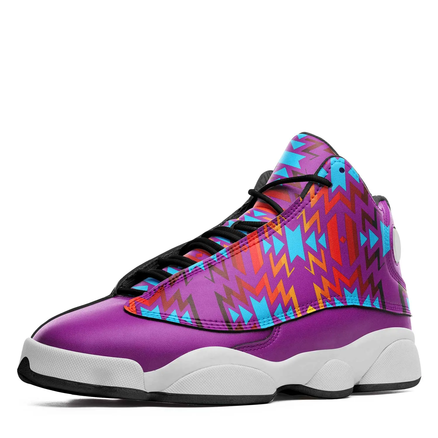 Fire Colors and Turquoise Purple Isstsokini Athletic Shoes