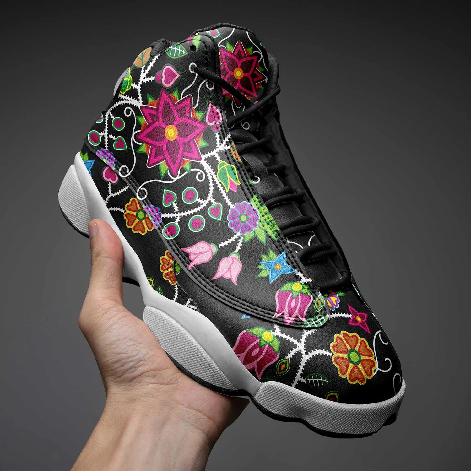 Floral Beadwork Isstsokini Athletic Shoes