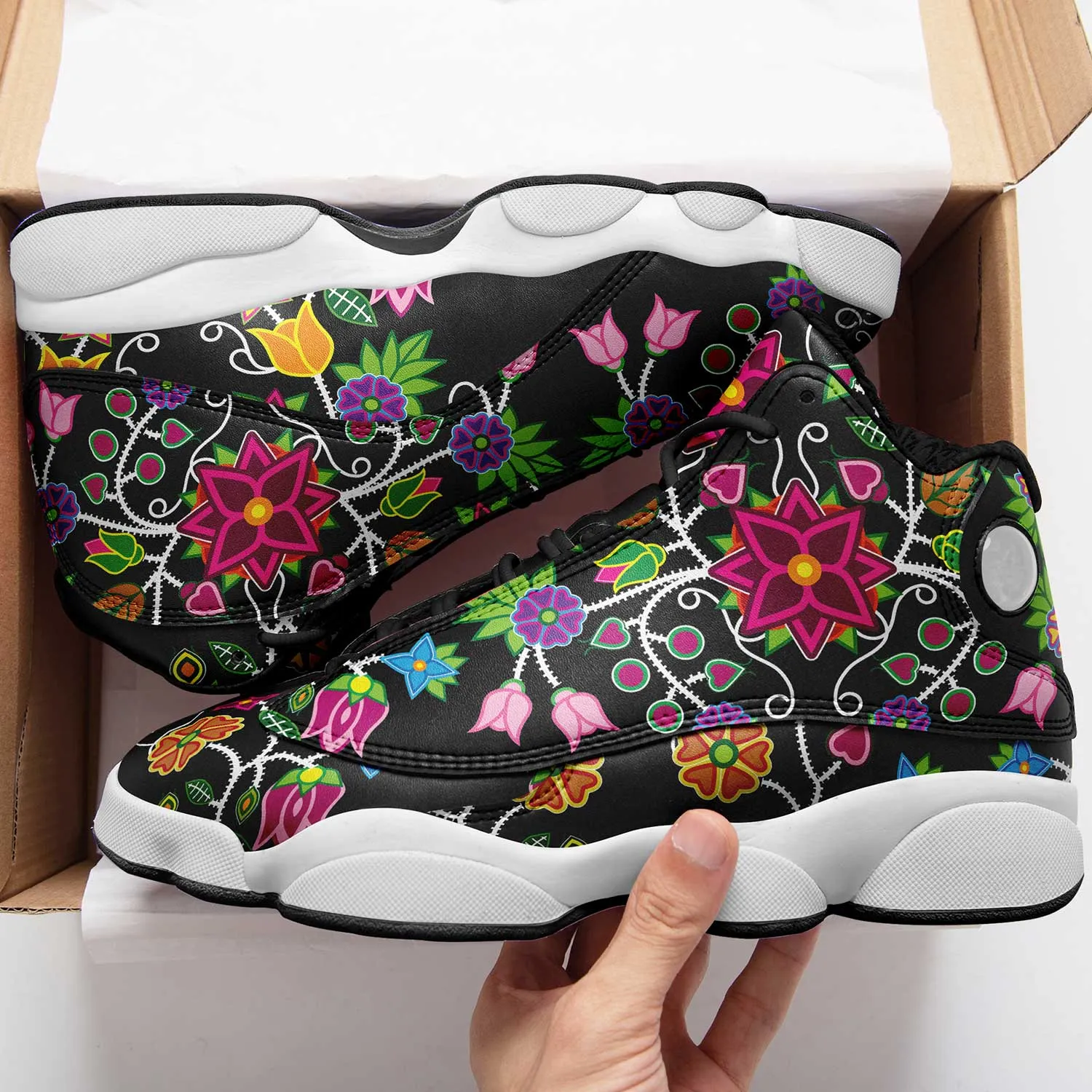 Floral Beadwork Isstsokini Athletic Shoes