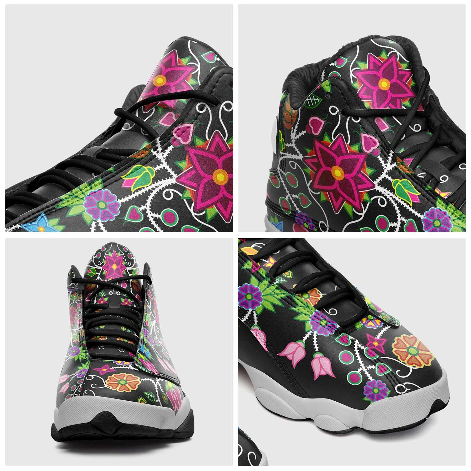 Floral Beadwork Isstsokini Athletic Shoes