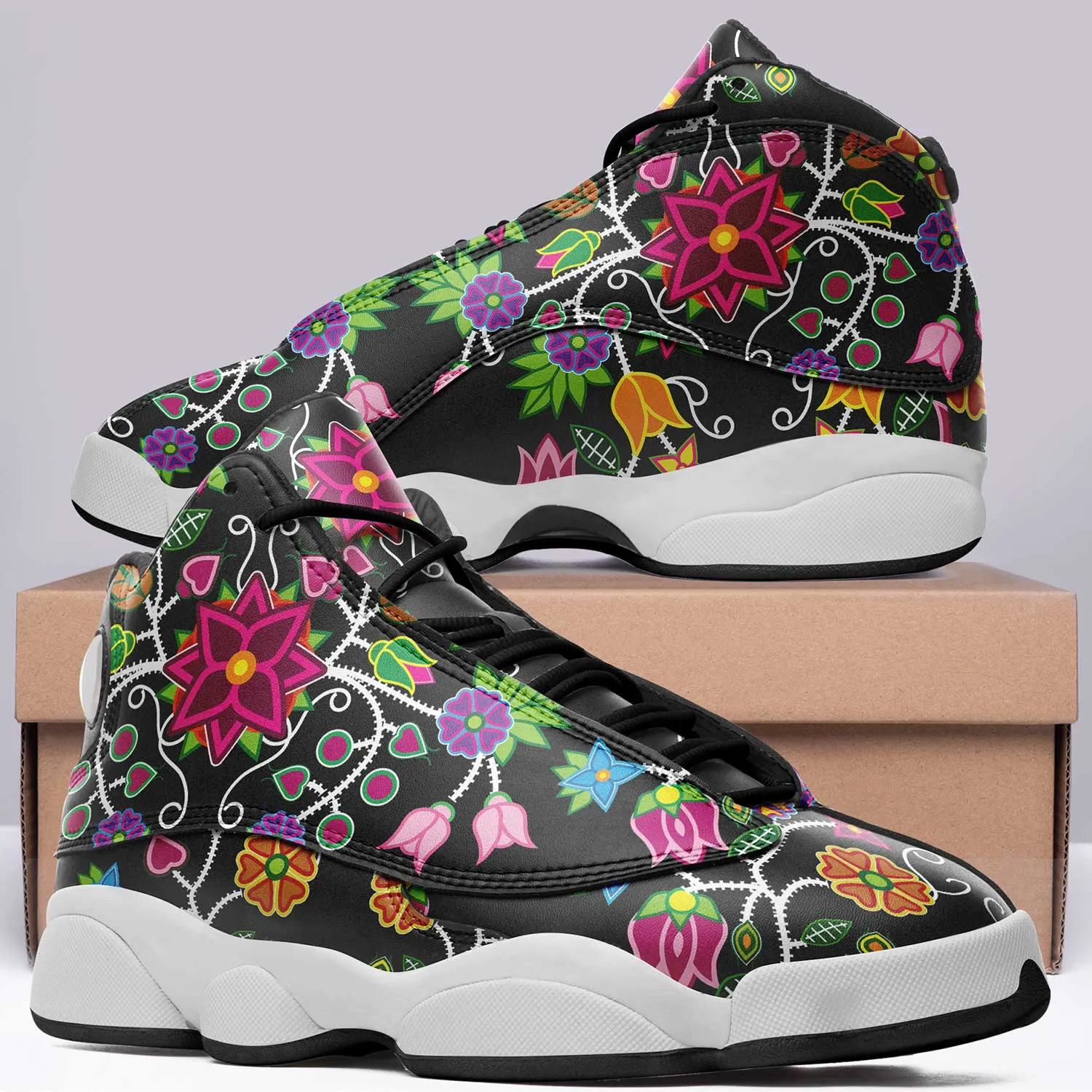 Floral Beadwork Isstsokini Athletic Shoes