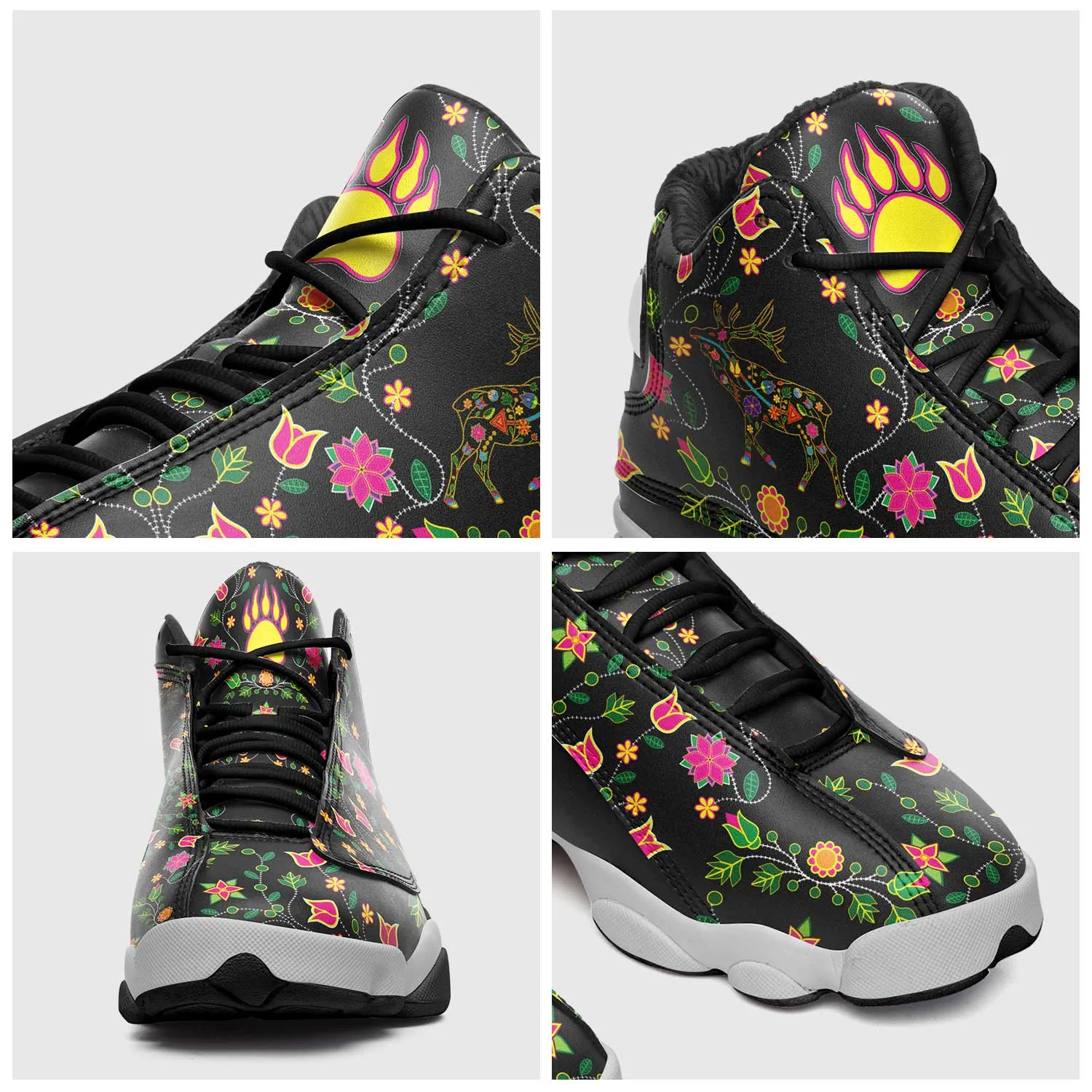Floral Bearpaw Elk Isstsokini Athletic Shoes