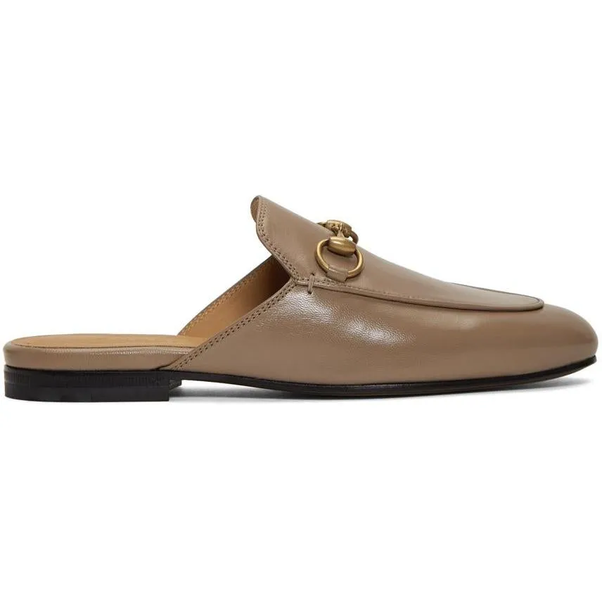 Gucci Beige Princetown Loafers