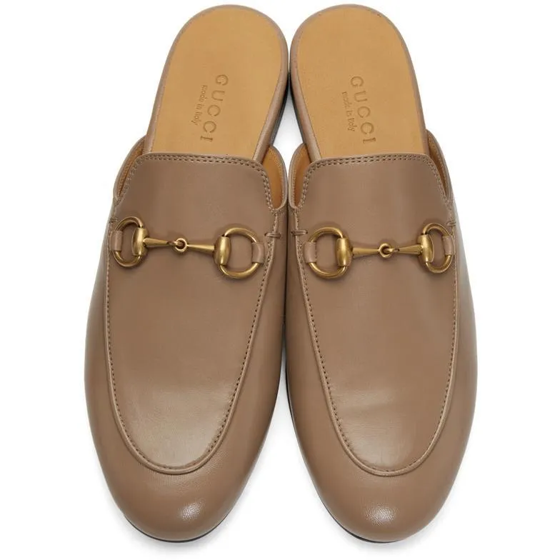 Gucci Beige Princetown Loafers