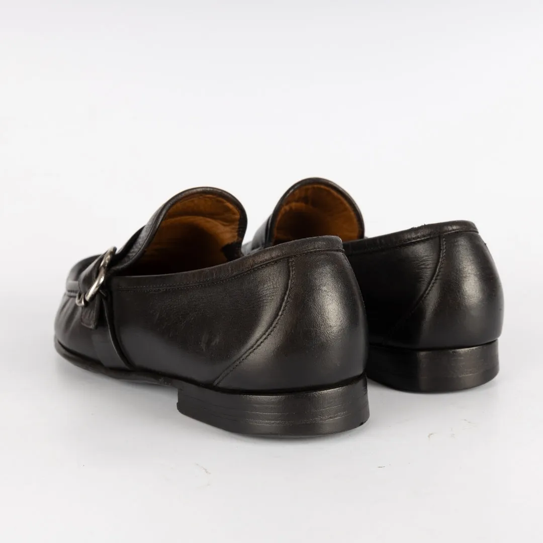 Gucci Black GG Marmont Loafers