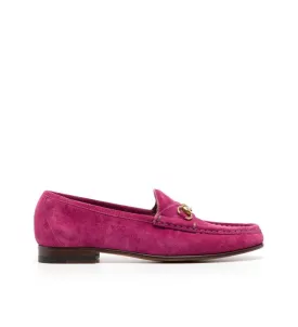 Gucci Deep pink suede anniversary 1953 loafers
